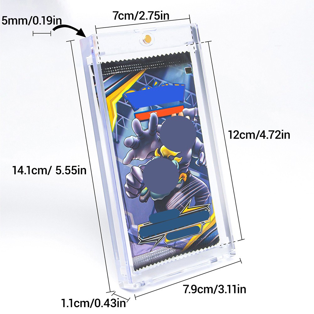 1-30PCS Acrylic Booster Pack Protector One Touch Booster Pack Magnetic Holder