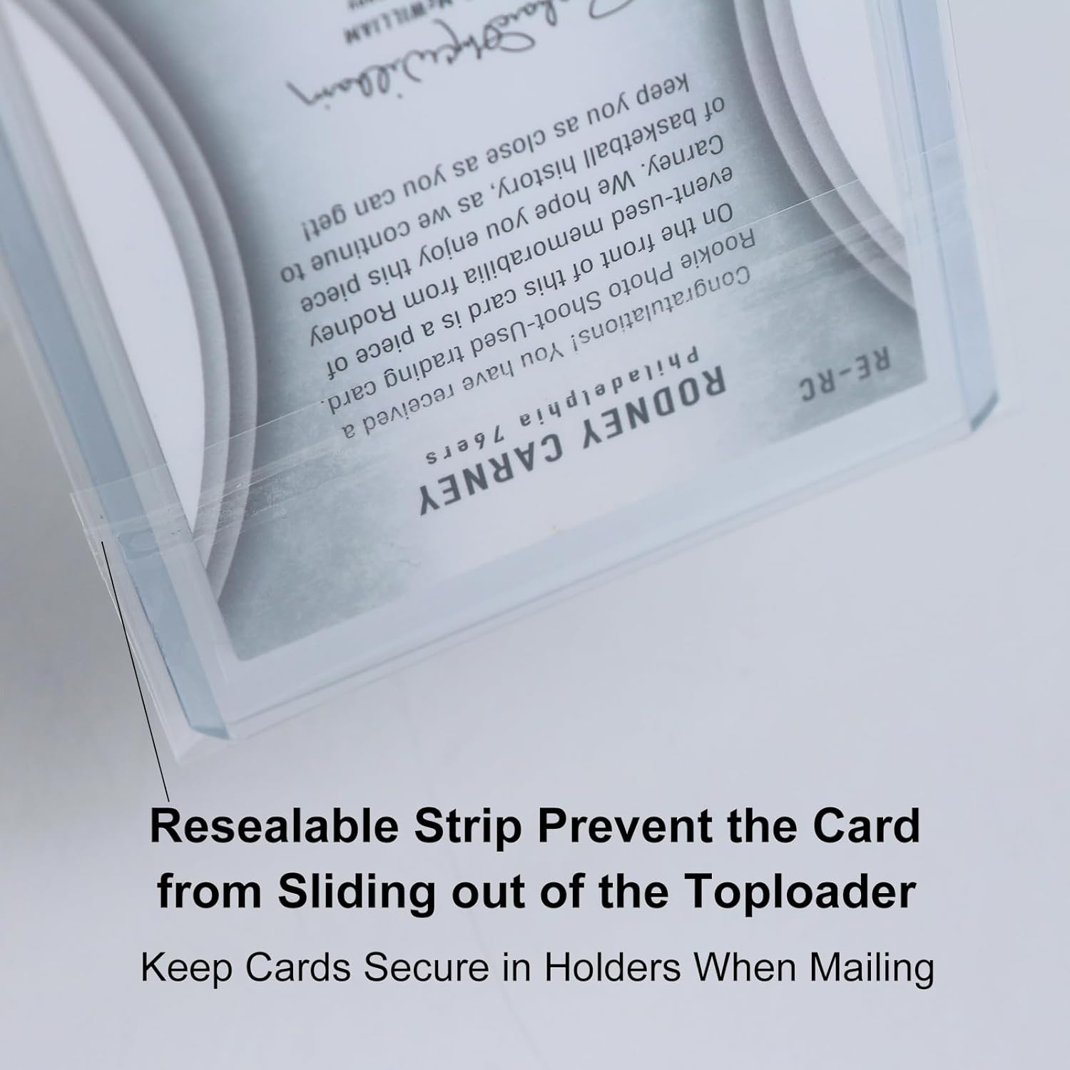 Toploader Sleeves – Resealable Team Bags for 35-75PT Top Loader Cards …