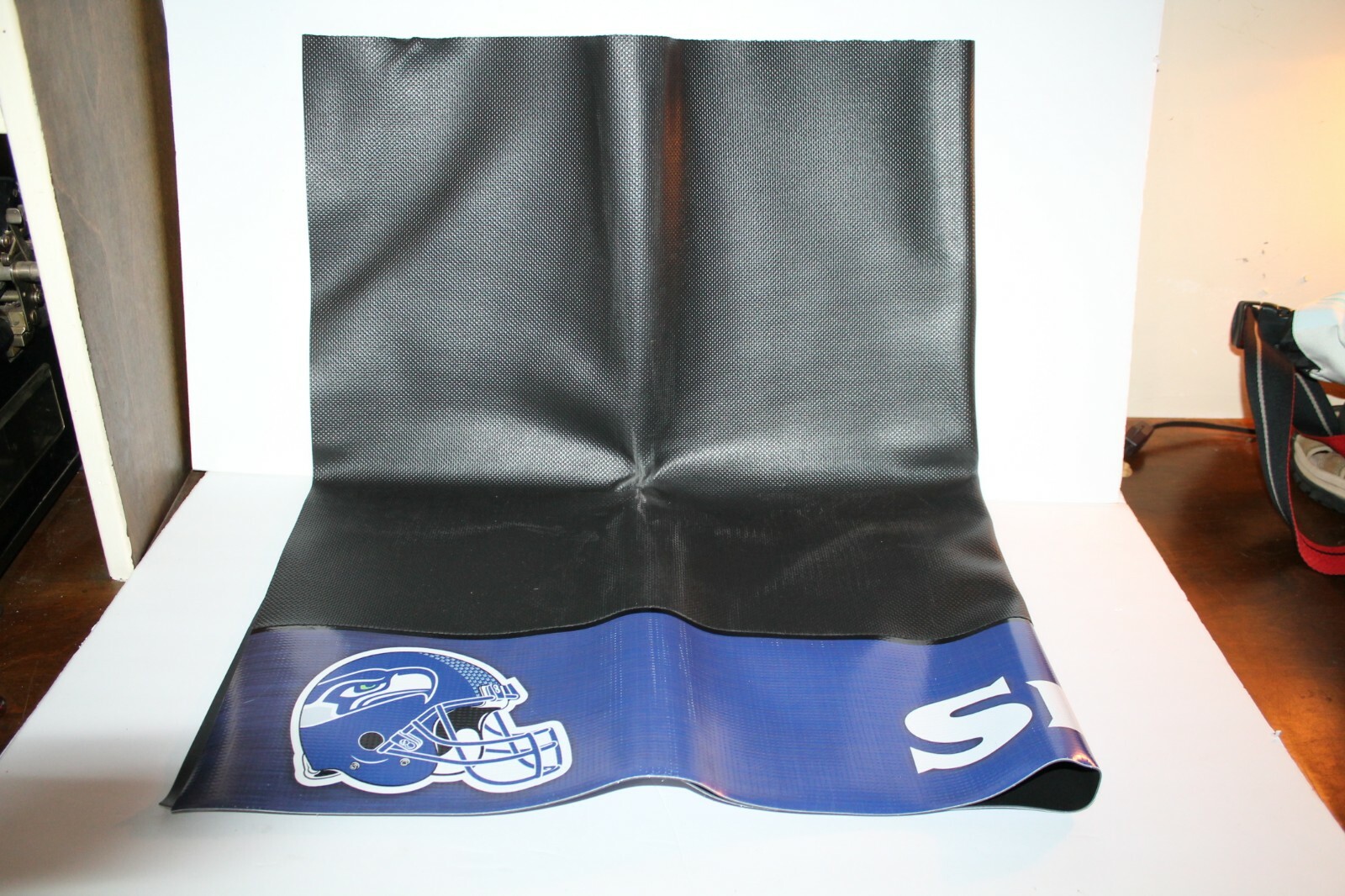 Seattle Seahawks Official NFL Football Grill / BBQ Mat, Black with Team Logo