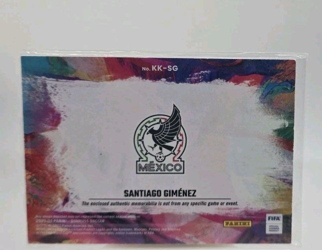 Santiago Gimenez 2023-24 Panini Donruss FIFA Kit Kings Jersey #KK-SG Mexico