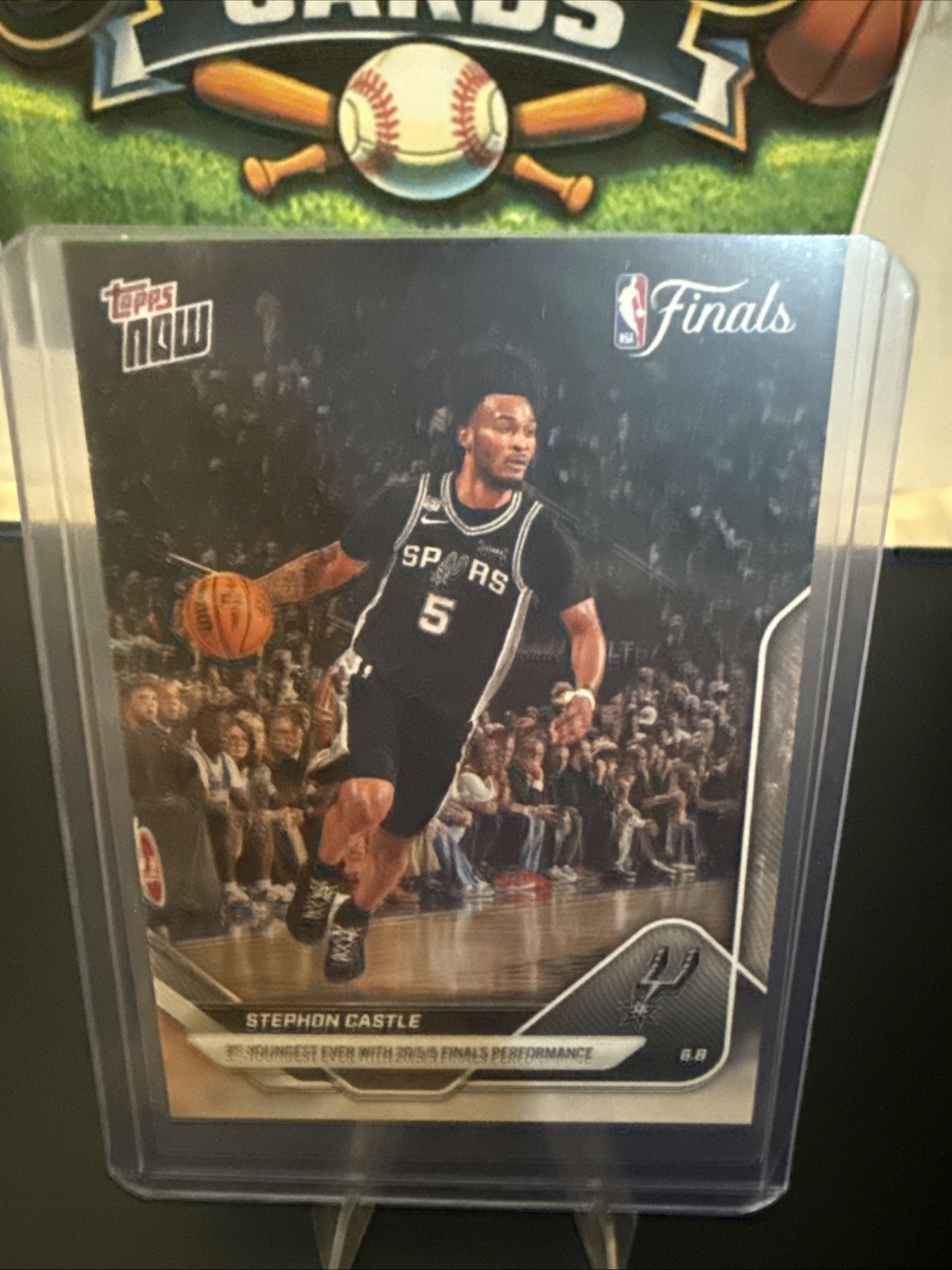2025-2026 Topps Now Stephon Castle San Antonio Spurs Celebrity Row Card #333