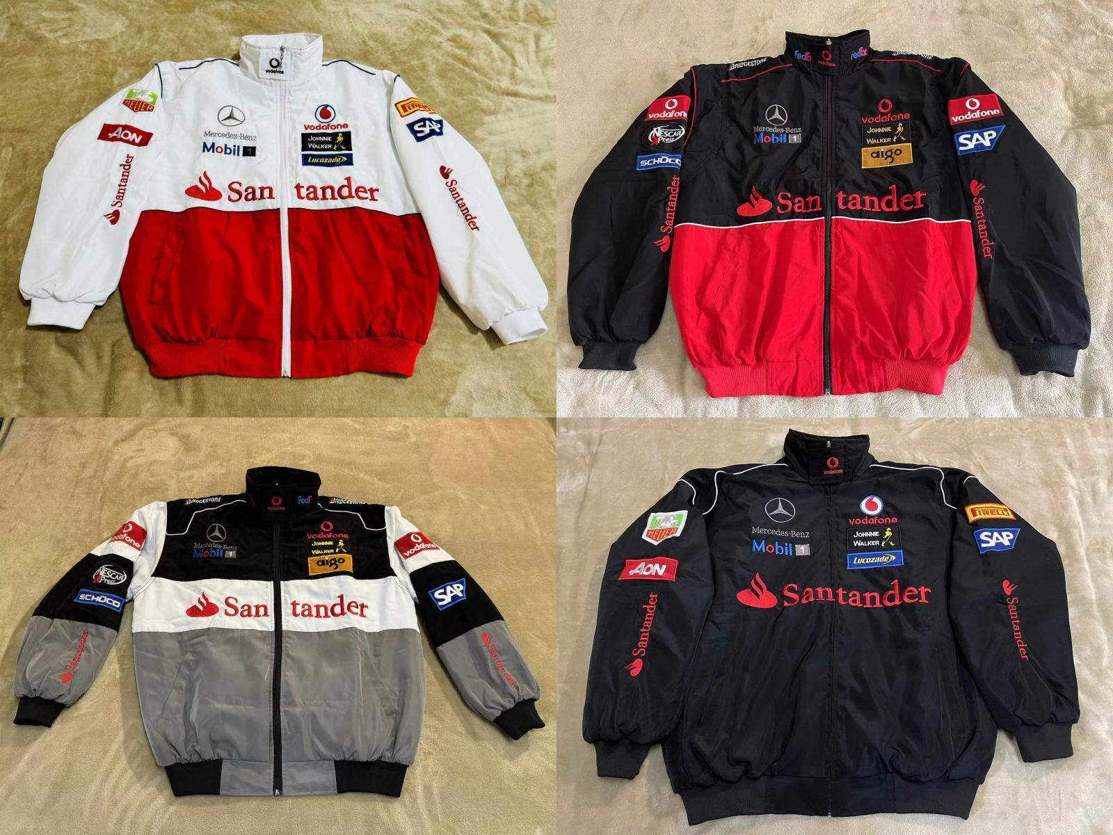 Unisex Adult F1 Racing Jacket, Benz Jacket ,Ebroidered Cotton Padded M-2XL