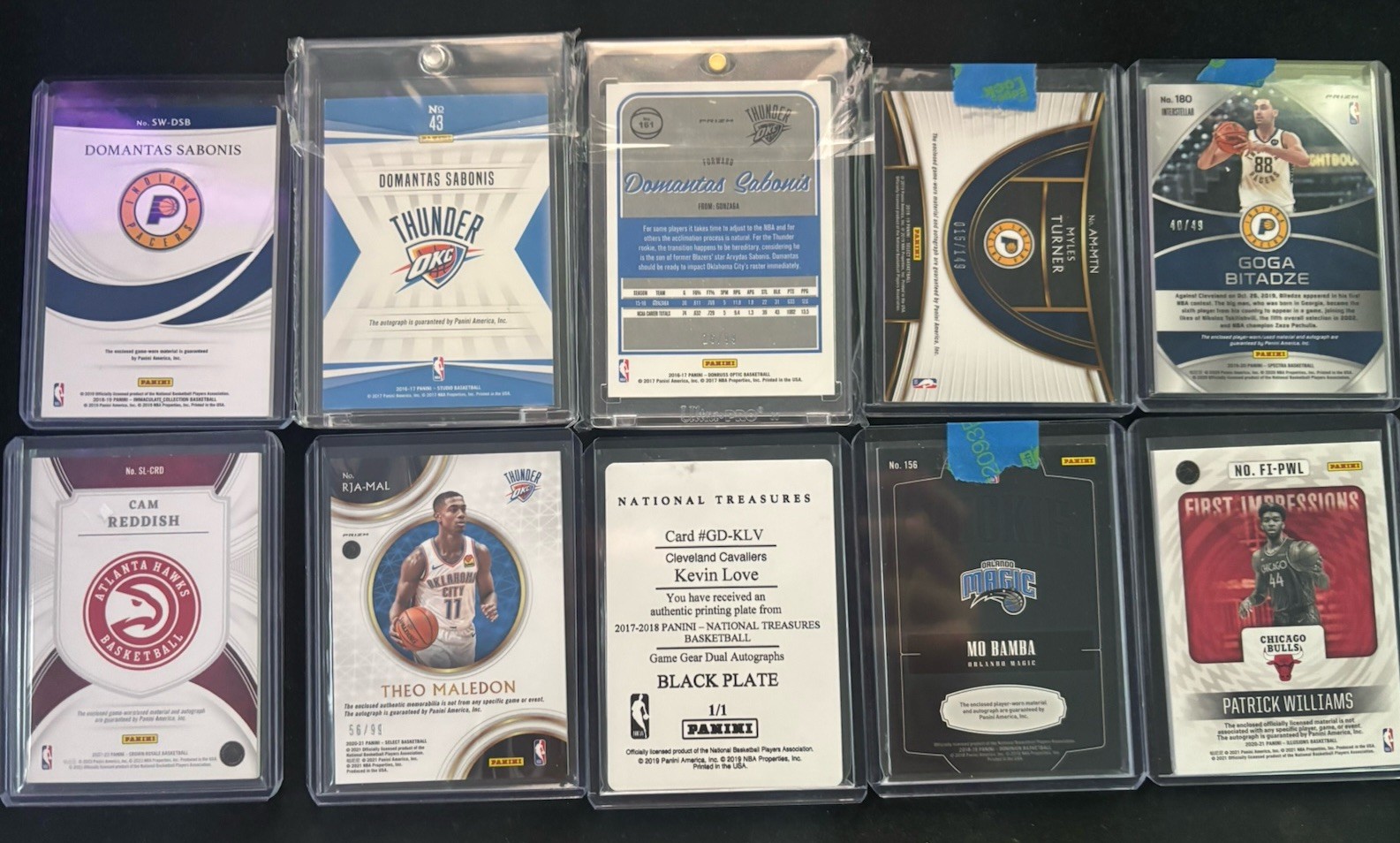 Huge NBA Auto/RPA Lot Sabonis Auto Cam Reddish Goga Mo Bamba Patrick Williams