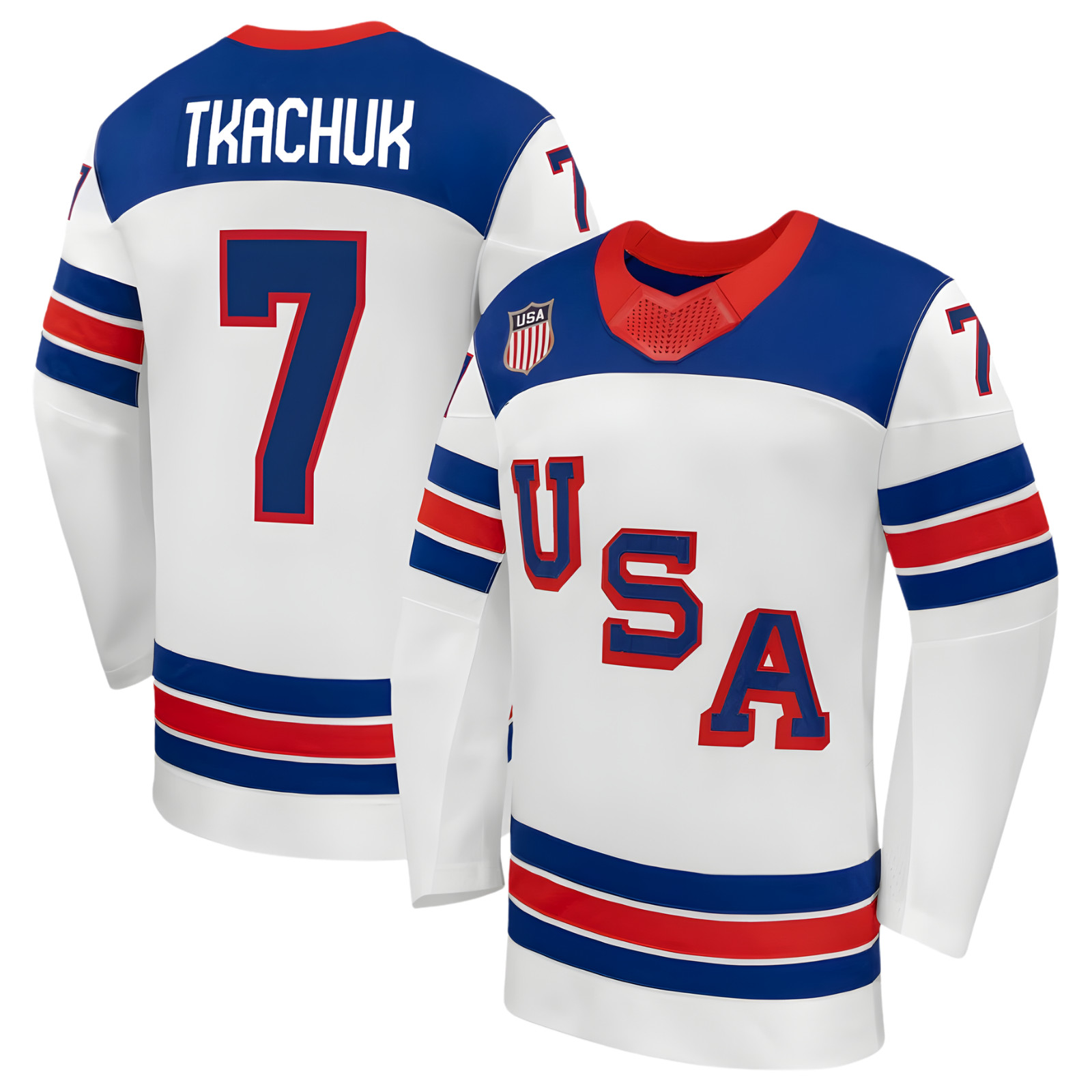 Team USA Winter Olympics 2026 Jersey White Stitched All Sizes S-3XL