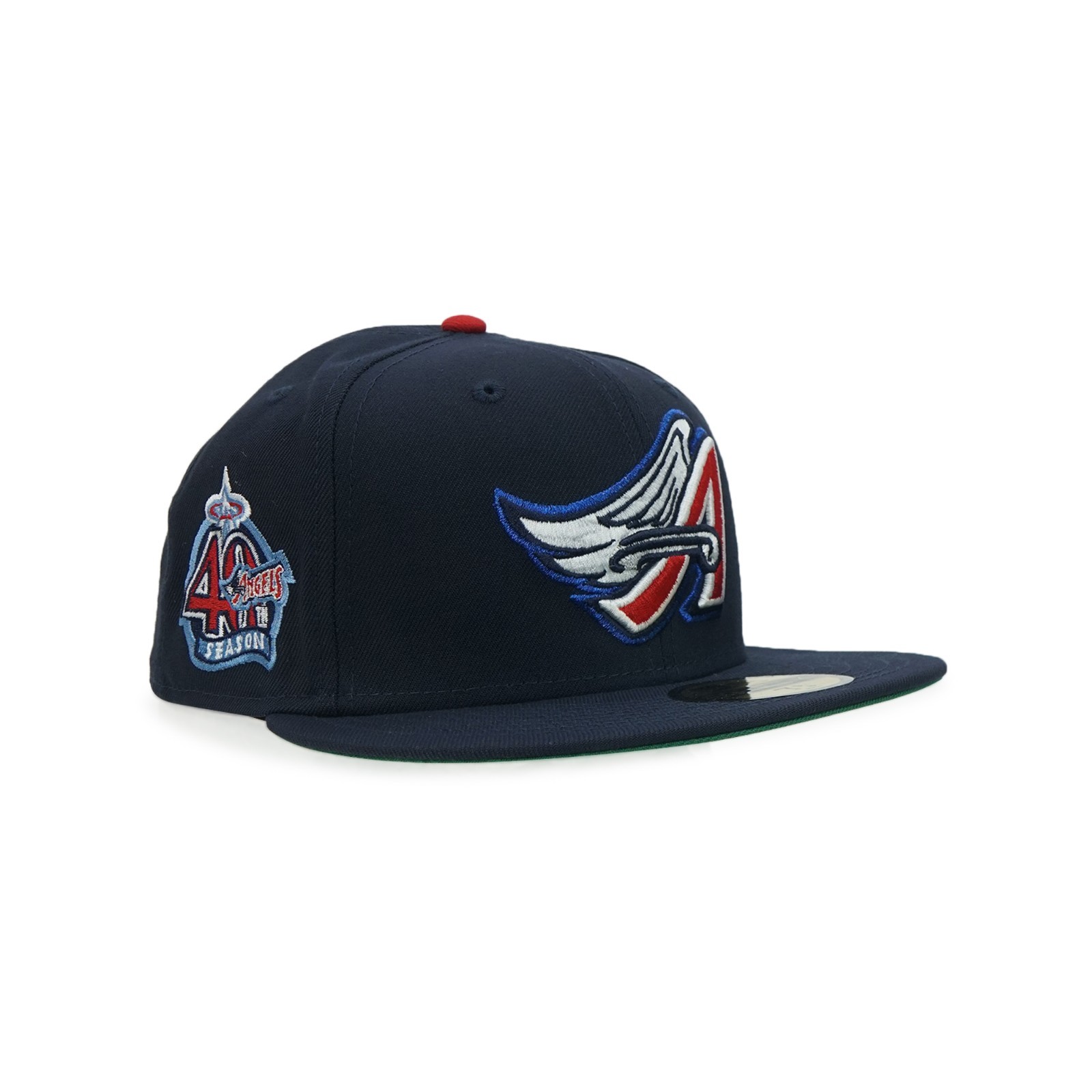 2001 Anaheim Angels New Era MLB 40th Annviersary Navy Blue 59FIFTY Fitted Cap