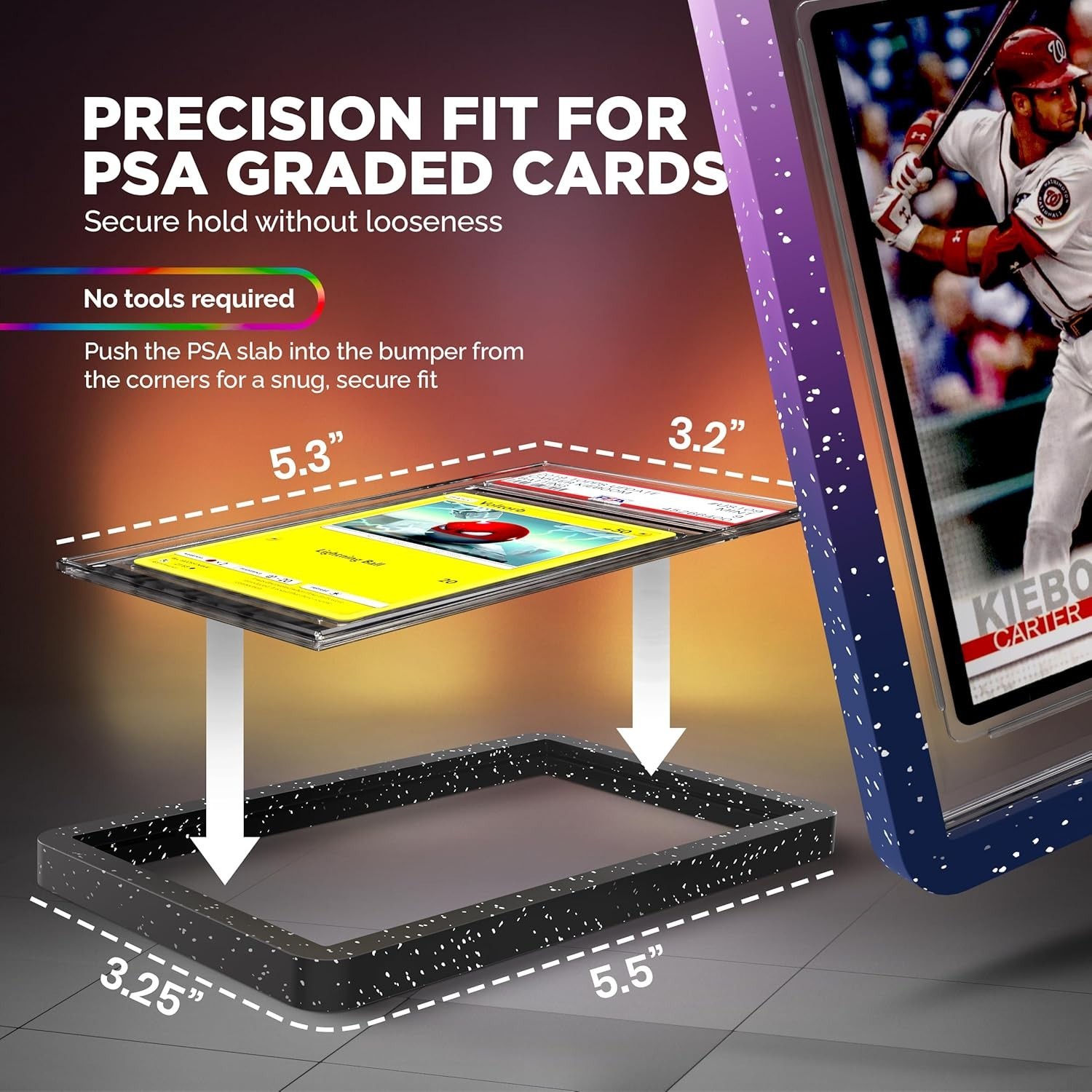 30x Variety PACK PSA Graded Card Slab Gradient Bumper Pokemon Guard Protector