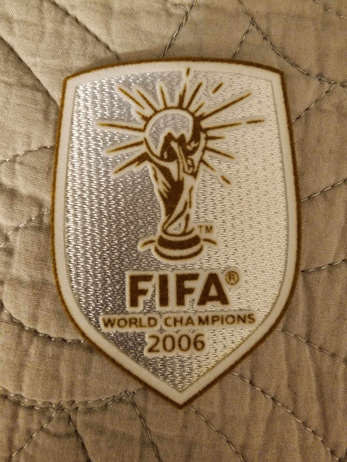 World Cup Champions Winner 2006 White Patch Italy Italia Soccer Badge Parche..#4