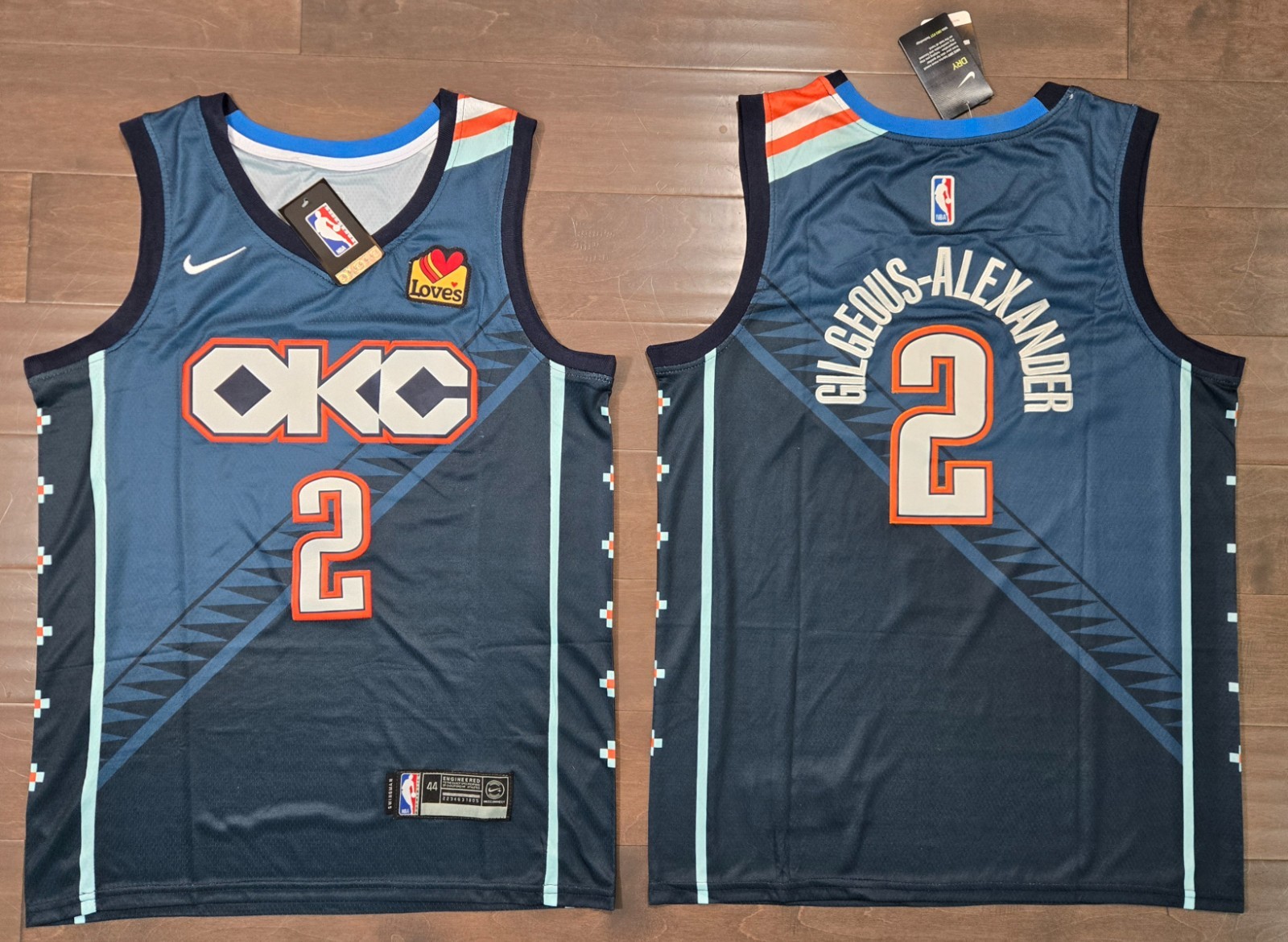 OKC Thunder #2 Shai Gilgeous-Alexander Stitched Navy 25/26 City Edition Jersey