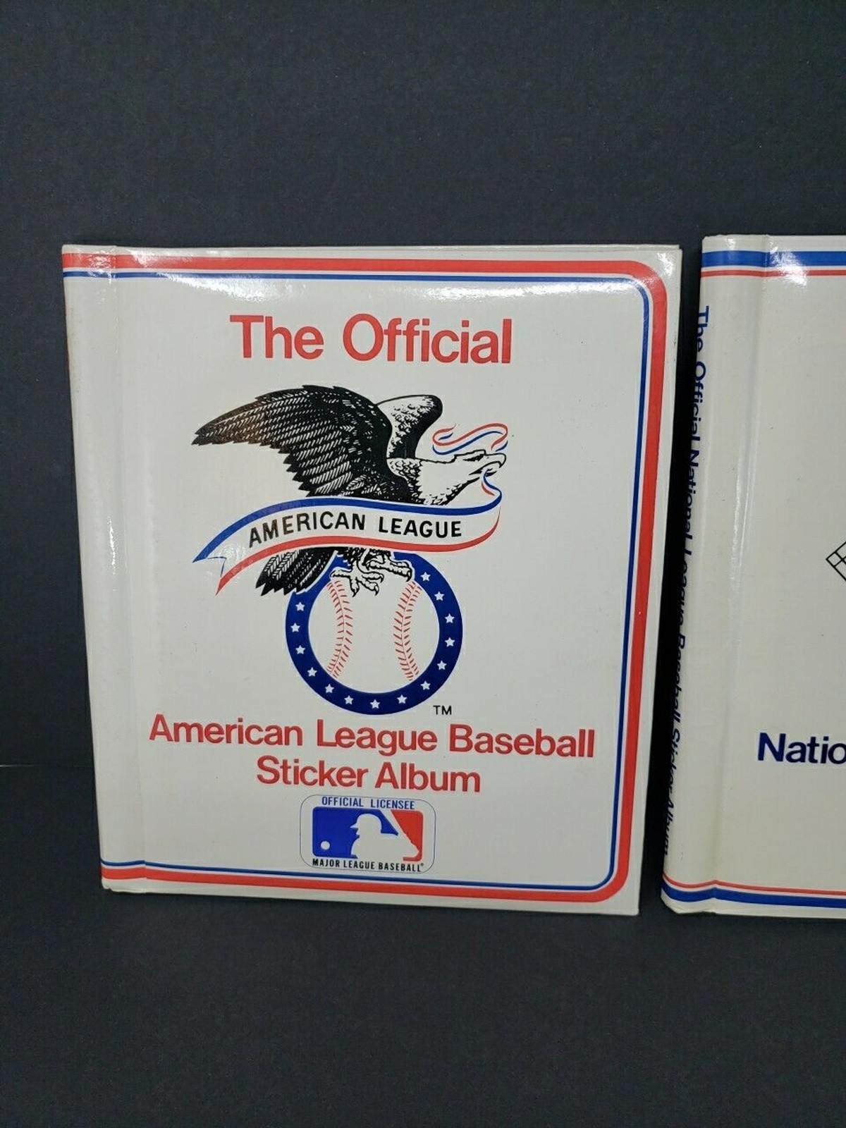 American & National League Baseball Sticker Albums MLB Vintage 1983 Imperial Toy