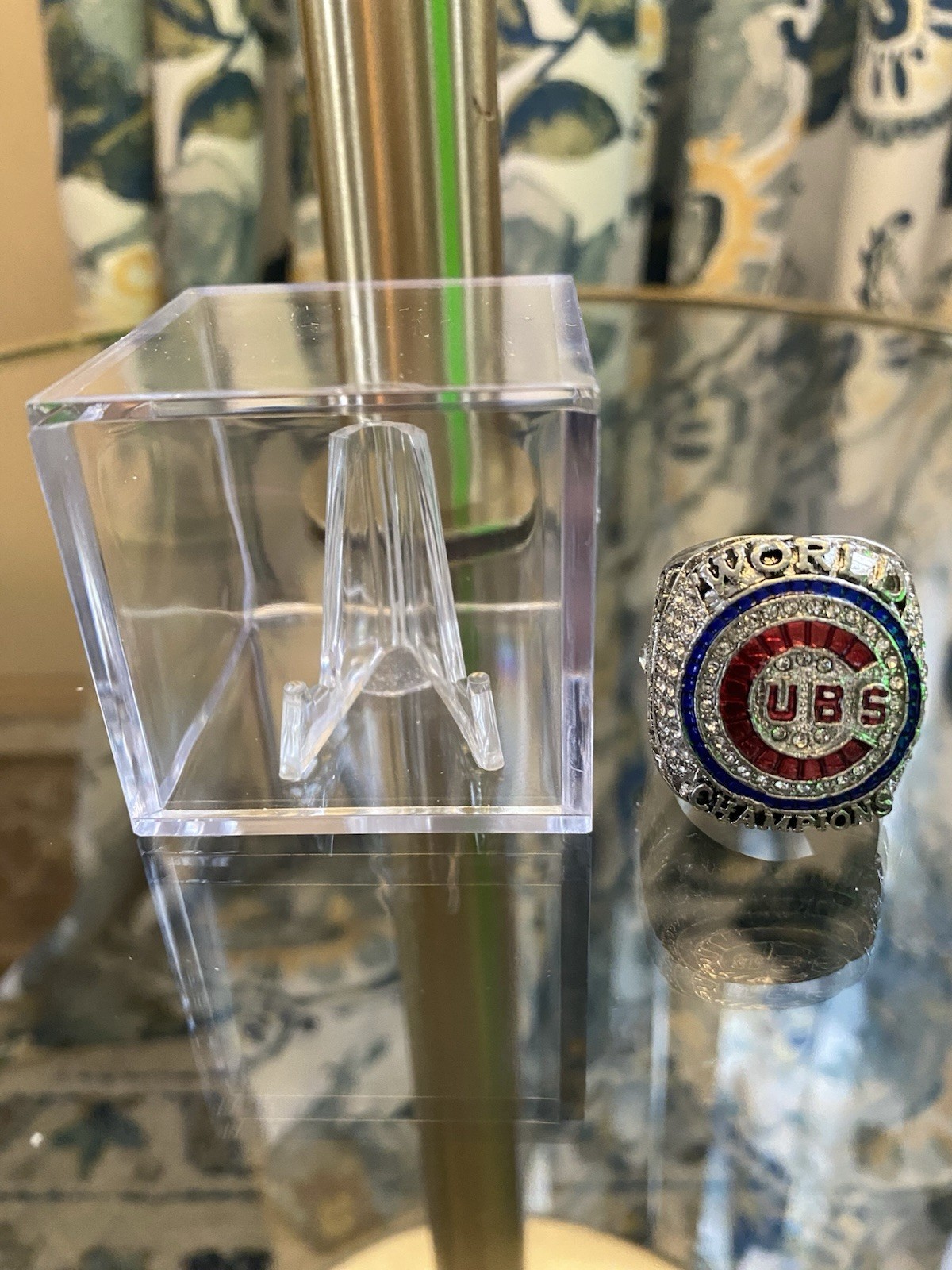 2016 Chicago Cubs World Series Championship Ring w/Showcase Cube Rizzo USA SHIP