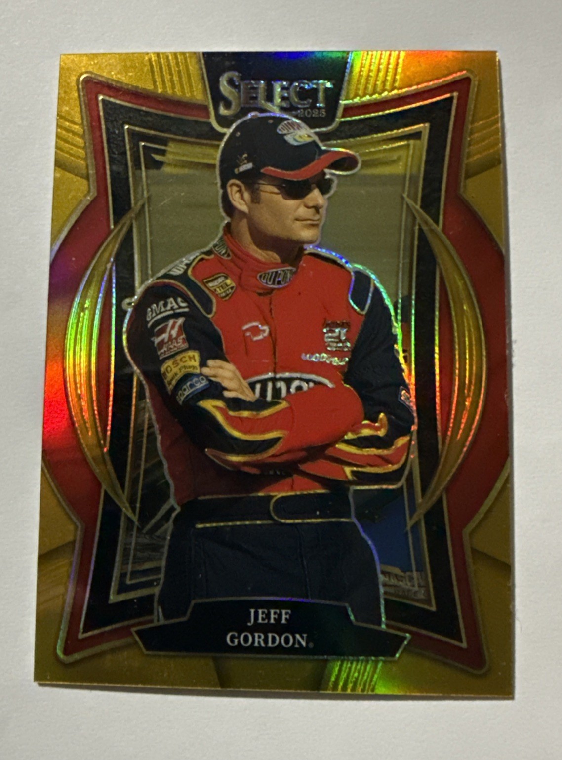 Jeff Gordon 2025 Panini Select #1 Grandstand Gold Prizm /10