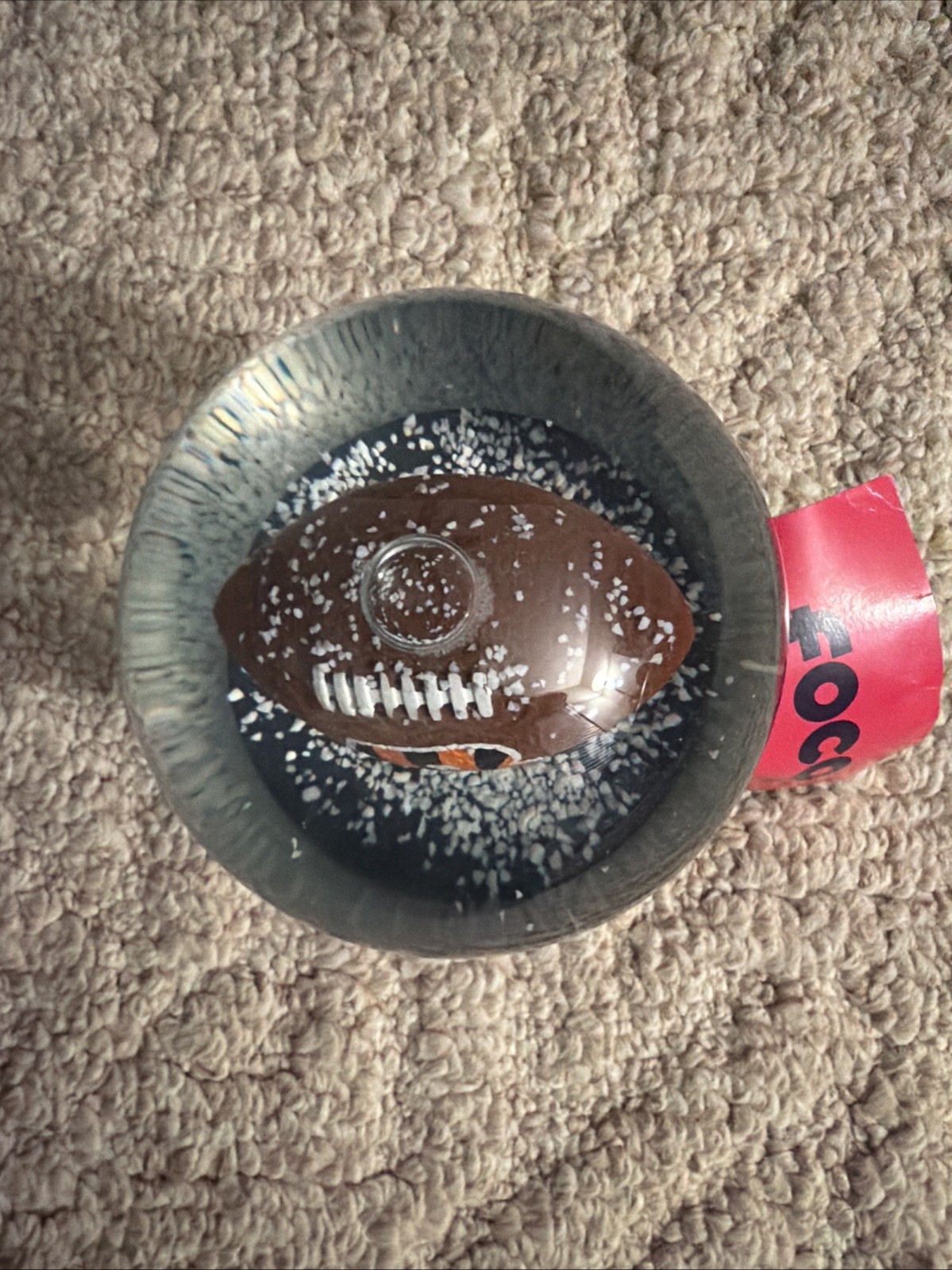 Cincinnati Bengals Large Football Snow Globe 5 Inches Tall New FOCO