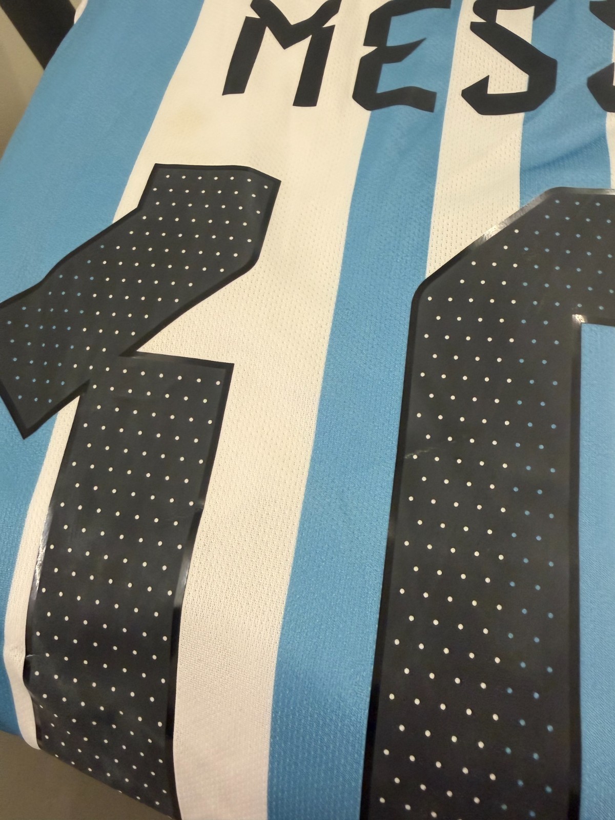 Adidas Jersey Argentina 2026 Home Messi Jersey Soccer White Icey Blue large