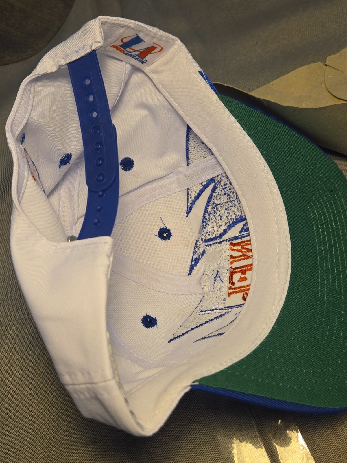 NWT ULTRA RARE Vtg 90s NFL Logo Athletic Sharktooth Hat Shield Snapback MINT