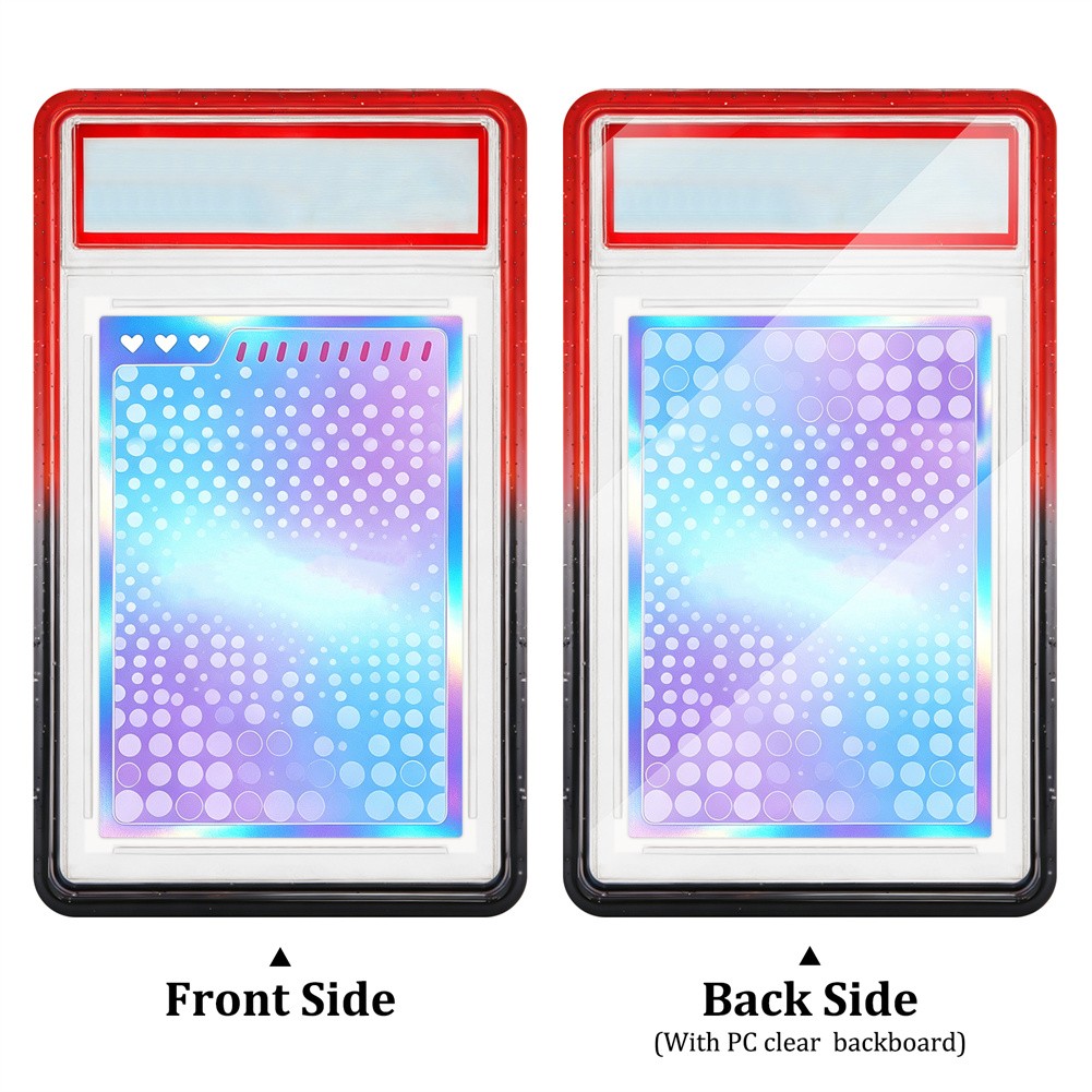For TAG Gradient Bumper Guard With PC Panel Graded Card Slab Protector-10 Colors