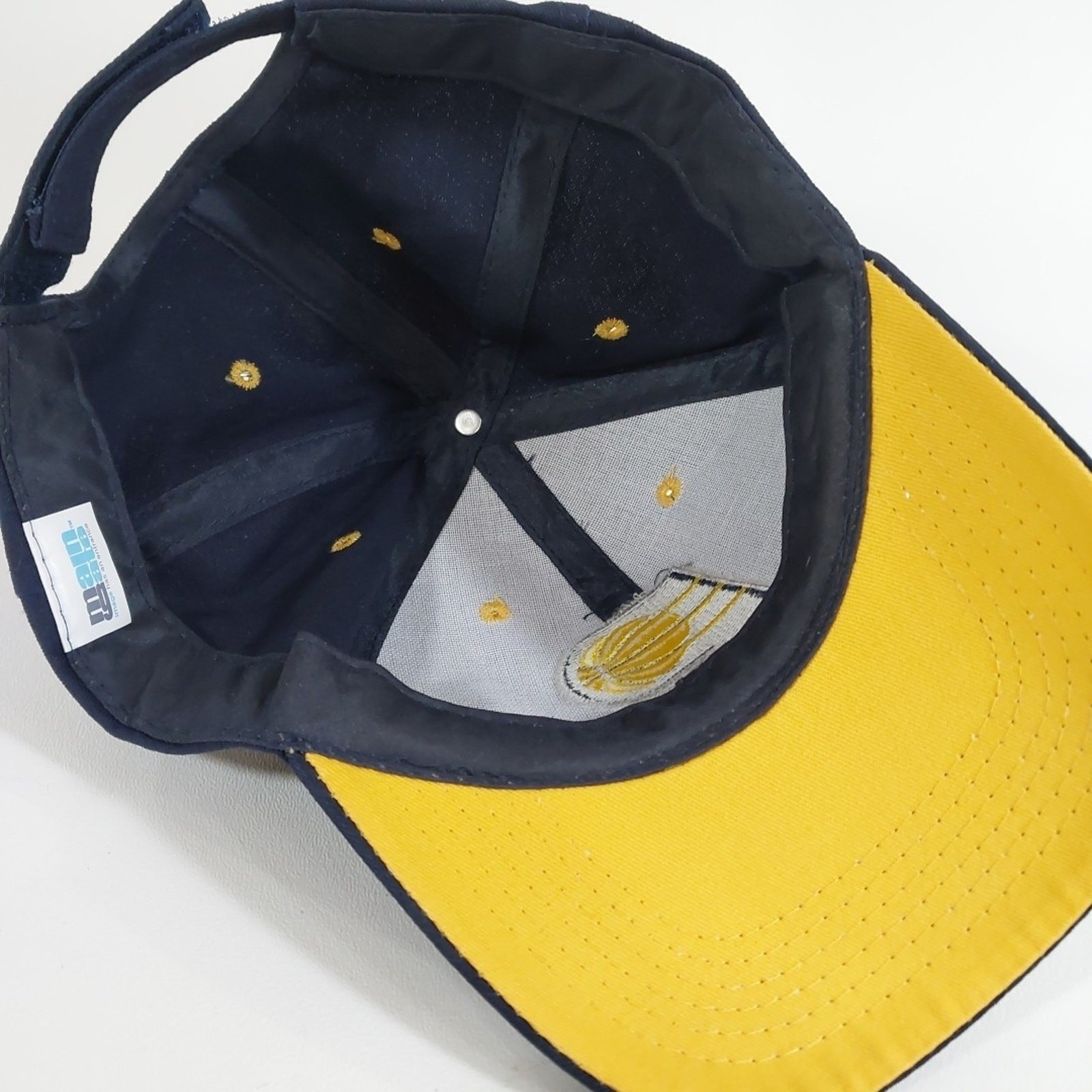 Indiana Pacers Baseball Hat Blue Maingate Lucas Oil Adjustable