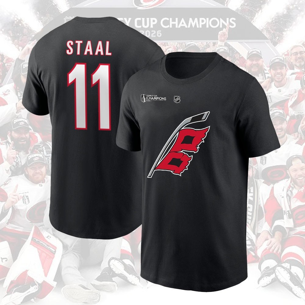 Jordan Staal Carolina Hurricanes MVP 2026 Stanley Cup Champions Name & Number