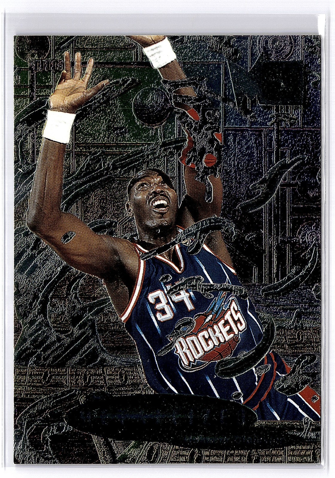 1996-97 Fleer Metal – Metallized Hakeem Olajuwon #227