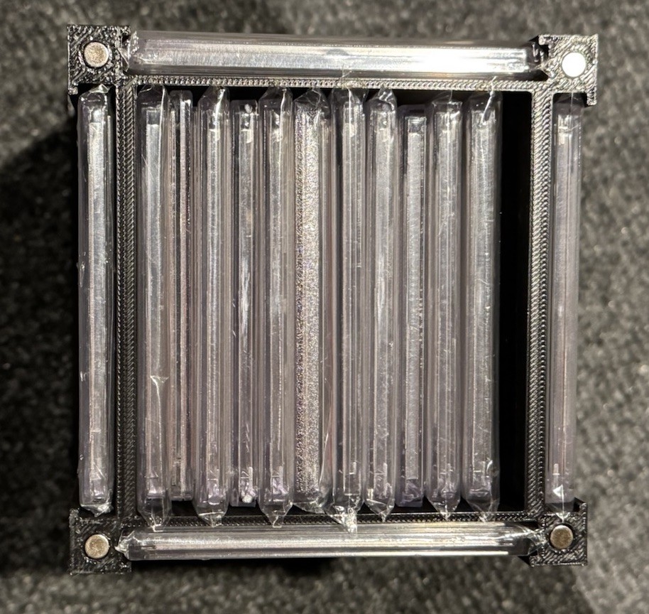 4 PSA Card Rotating Display With Storage Up To 12 Inside W/Magnetic Cover