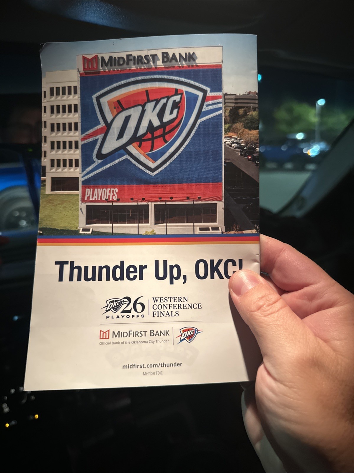 NBA Playoffs 5/30/2026 Game 7 OKC Thunder Vs. San Antonio Spurs Game Program