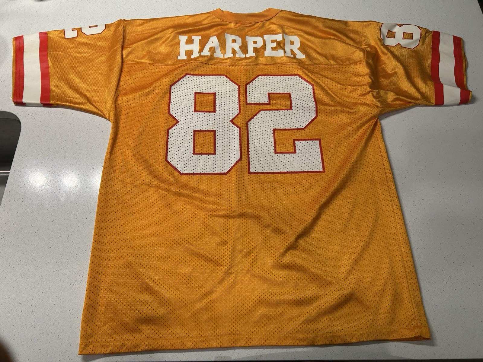 Logo Athletic Alvin Harper Tampa Bay Buccaneers Jersey Creamcicle Large Vintage