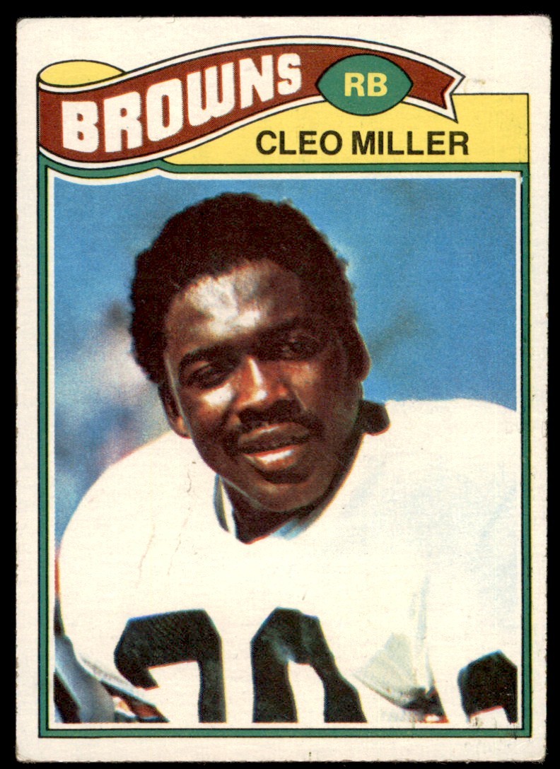1977 Topps Cleo Miller RC Cleveland Browns #92 EX-EX+