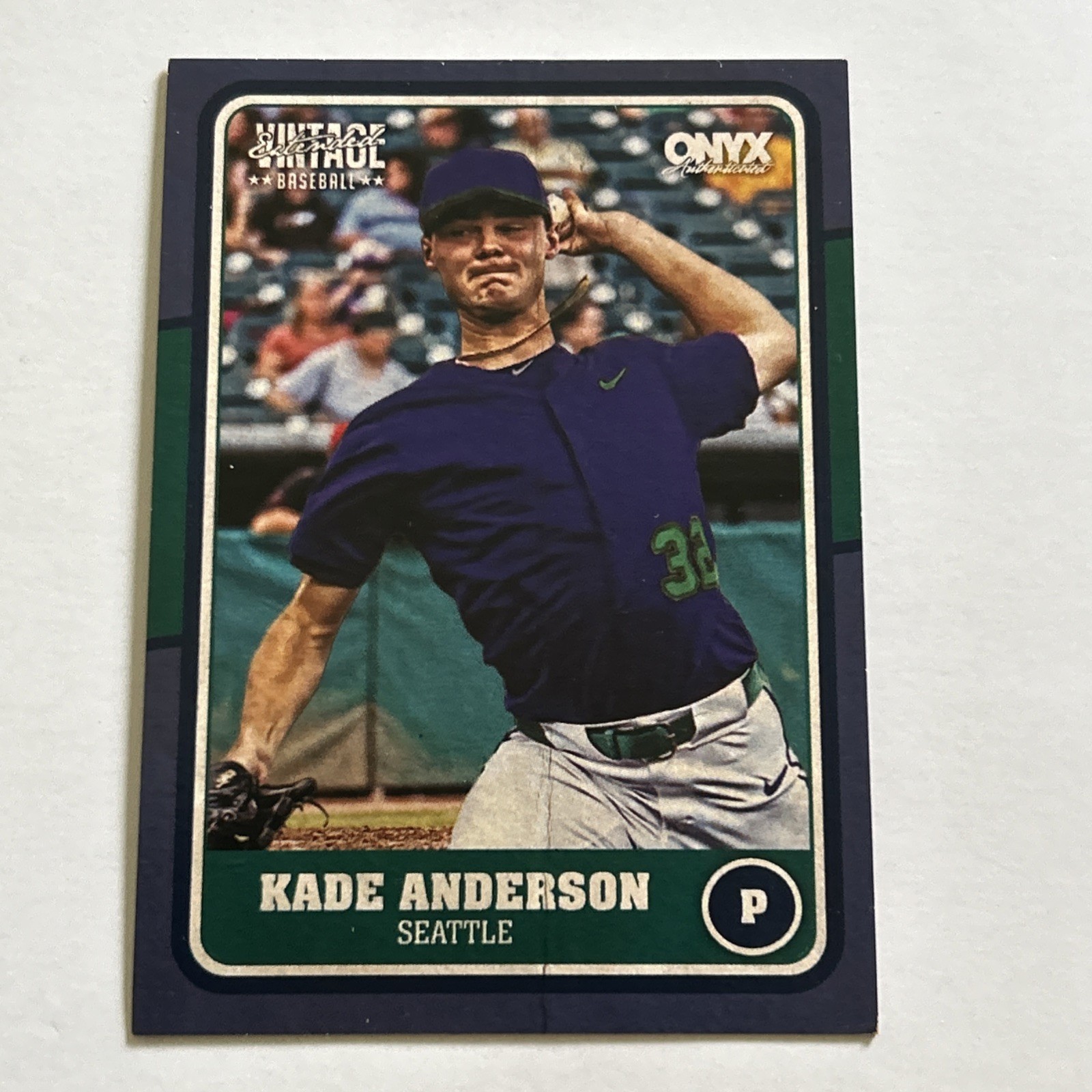 Kade Anderson 2025 Onyx Vintage Extended # OVKAAN Navy Blue Border 24/35