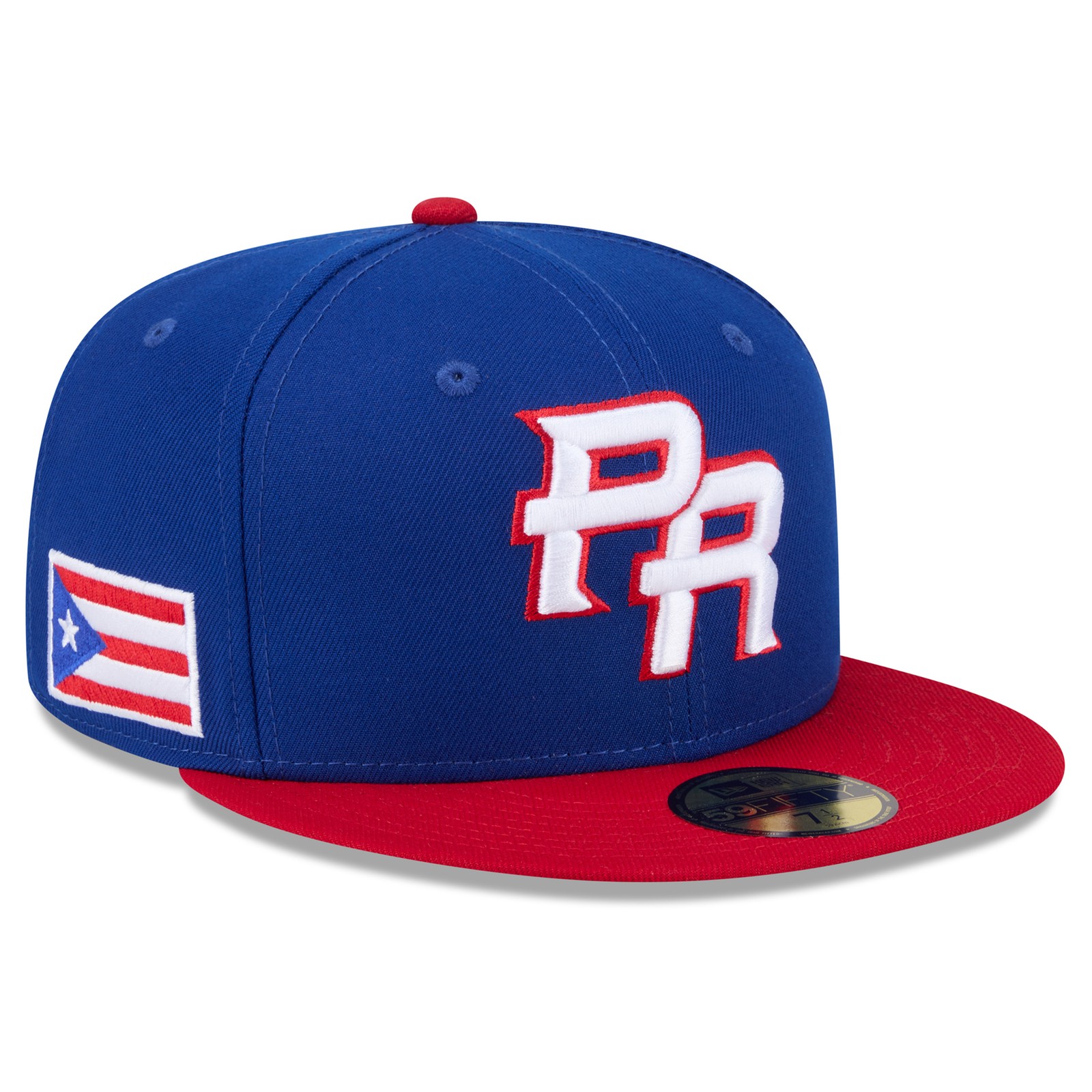 Men’s New Era Blue/Red Puerto Rico Baseball 2026 World Baseball Classic 59FIFTY