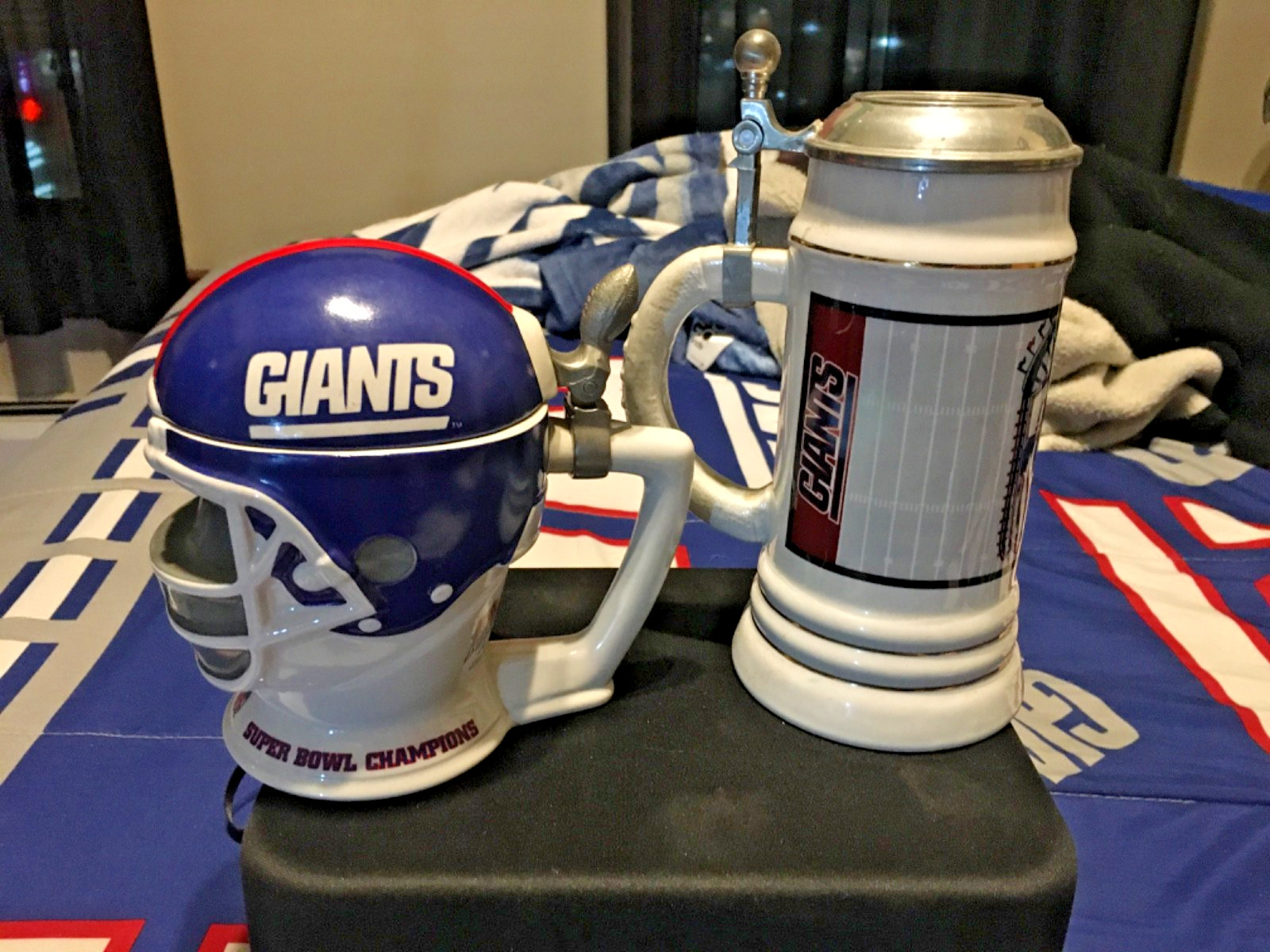 New York Giants Steins, Lot of 2, new, never used