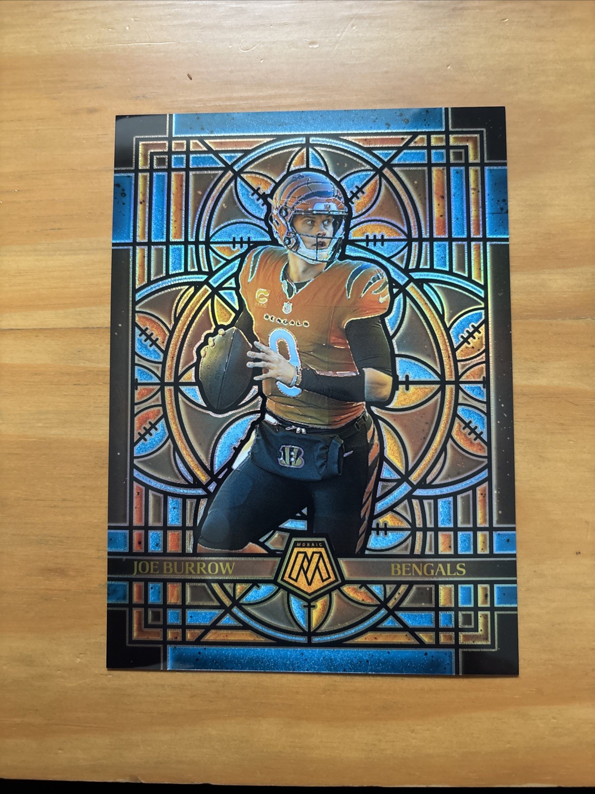 2025 Panini Mosaic #5 Joe Burrow Stained Glass Oversized Jumbo