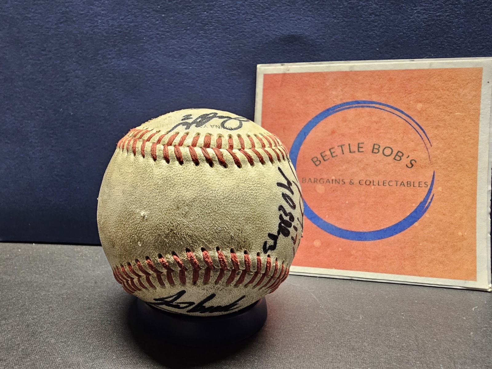 Frontier League Wilson Baseball Unknown 10x’s Autographed No COA