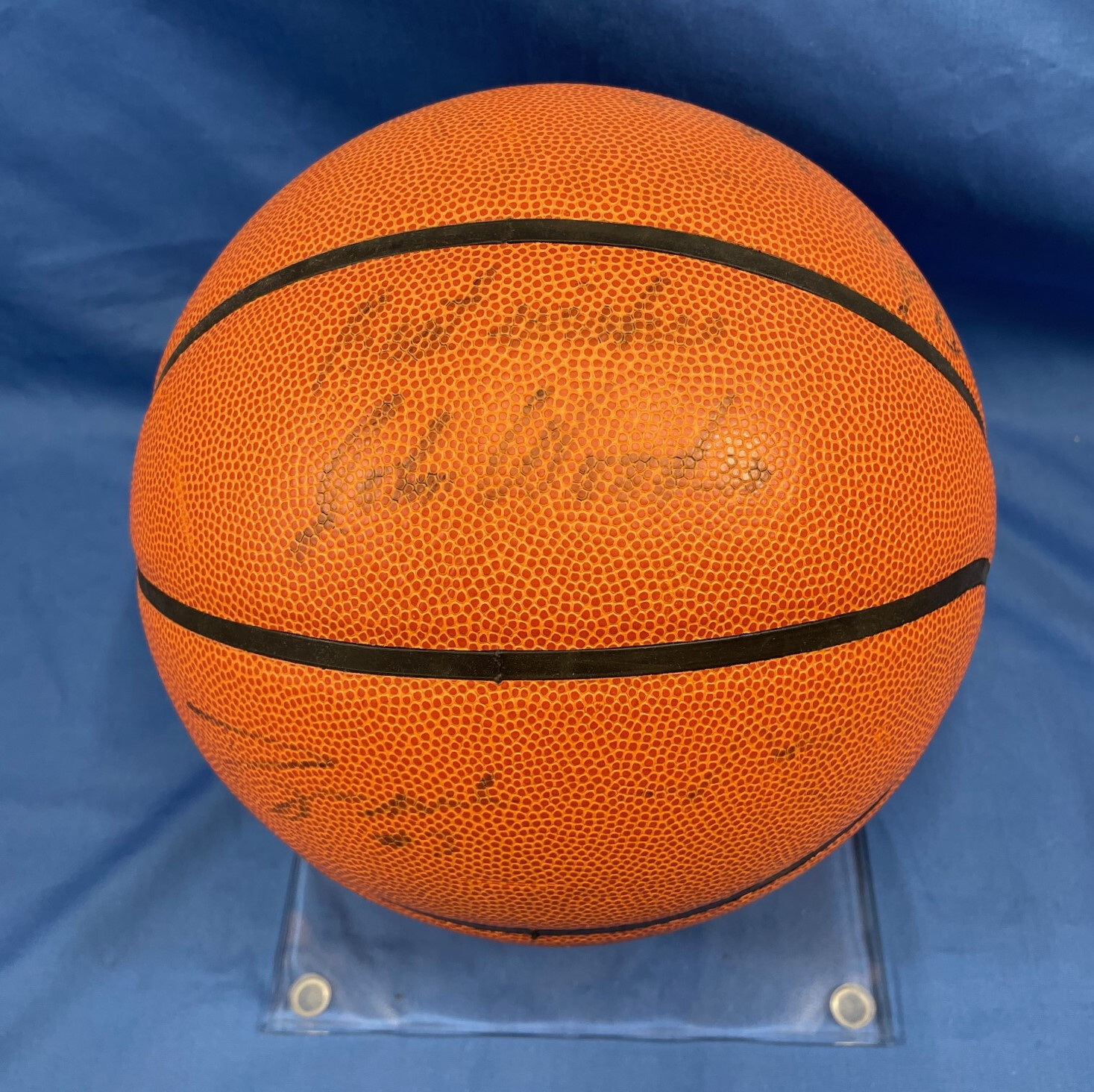 John Wooden Signed John R. Wooden Award Basketball 2 Other Unknown Signatures