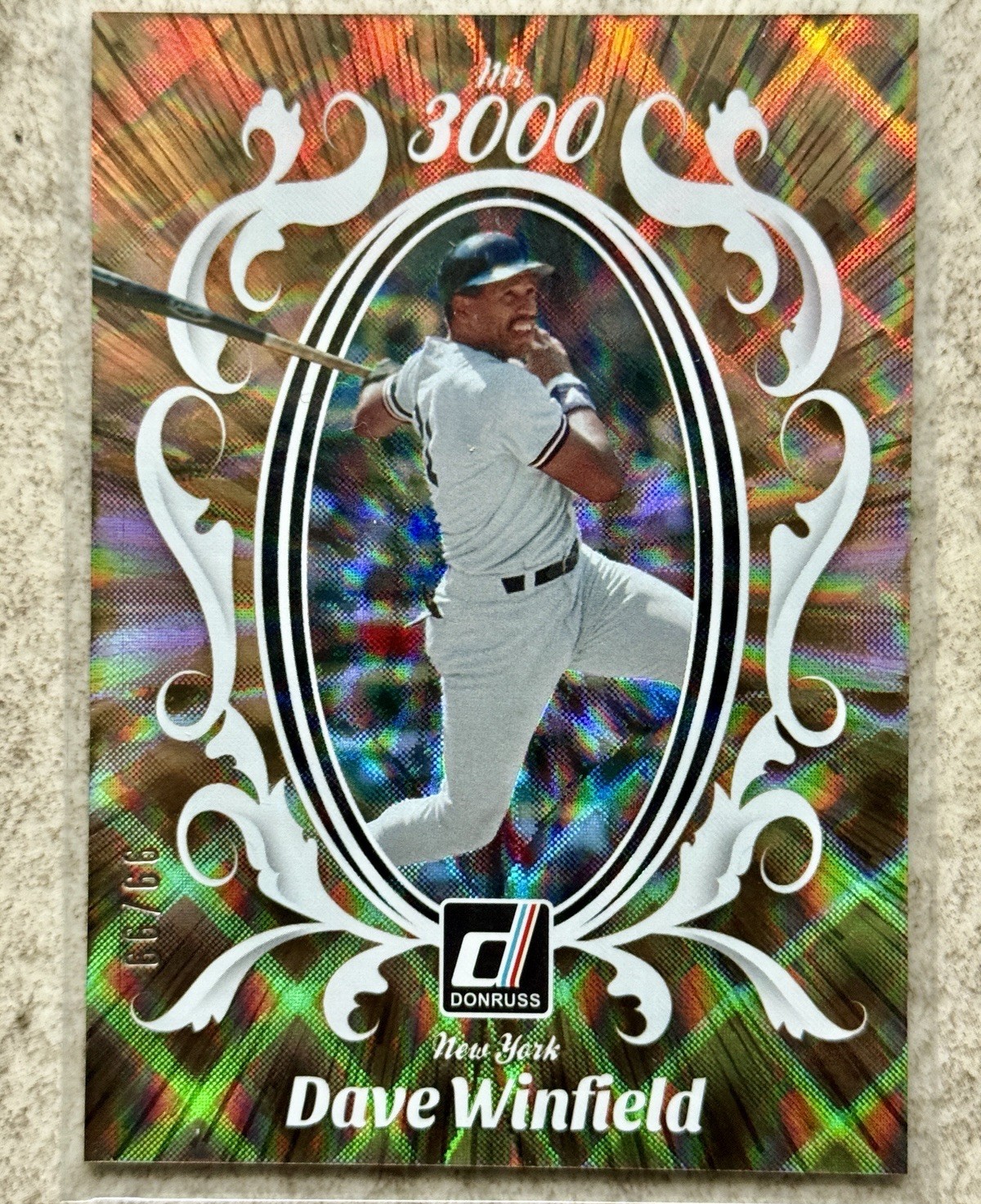 2023 Panini Donruss – Mr. 3000 Dave Winfield #M3K-11 Gold /99 – NY YANKEES