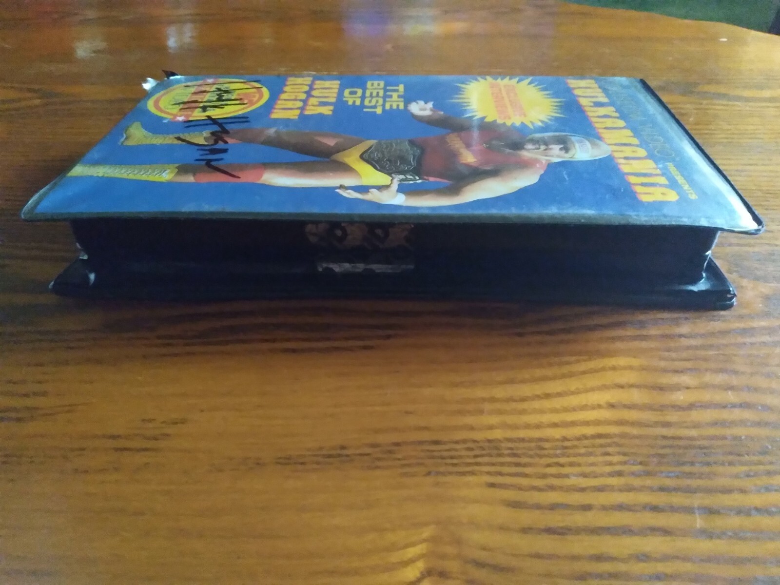 AUTOGRAPHED BY HULK HOGAN: “HULKAMANIA: The Best of Hulk Hogan” VHS (1985) VG!