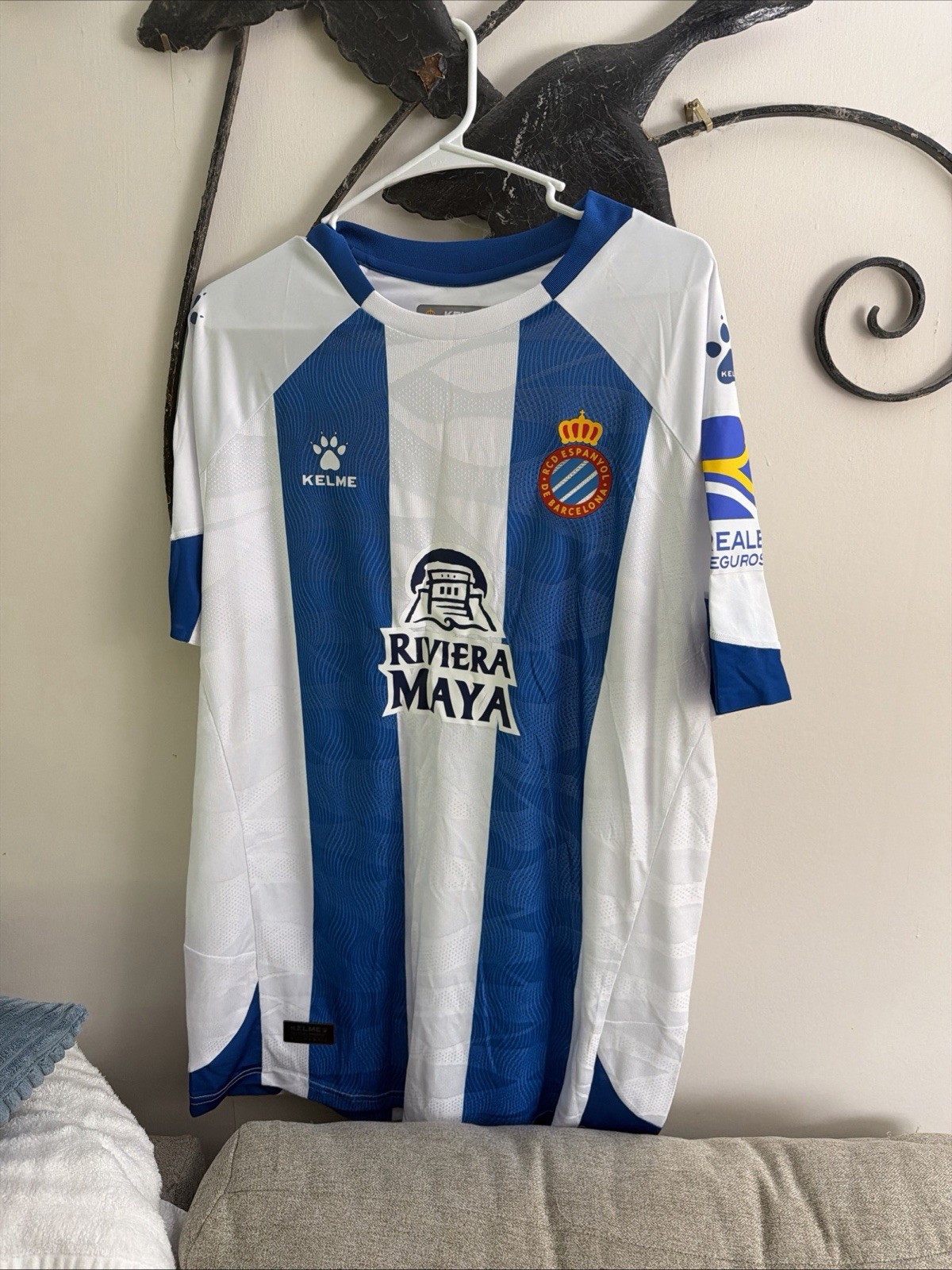 RCD ESPANYOL 2018/2019 HOME FOOTBALL SHIRT KELME SOCCER JERSEY MEN’S XL