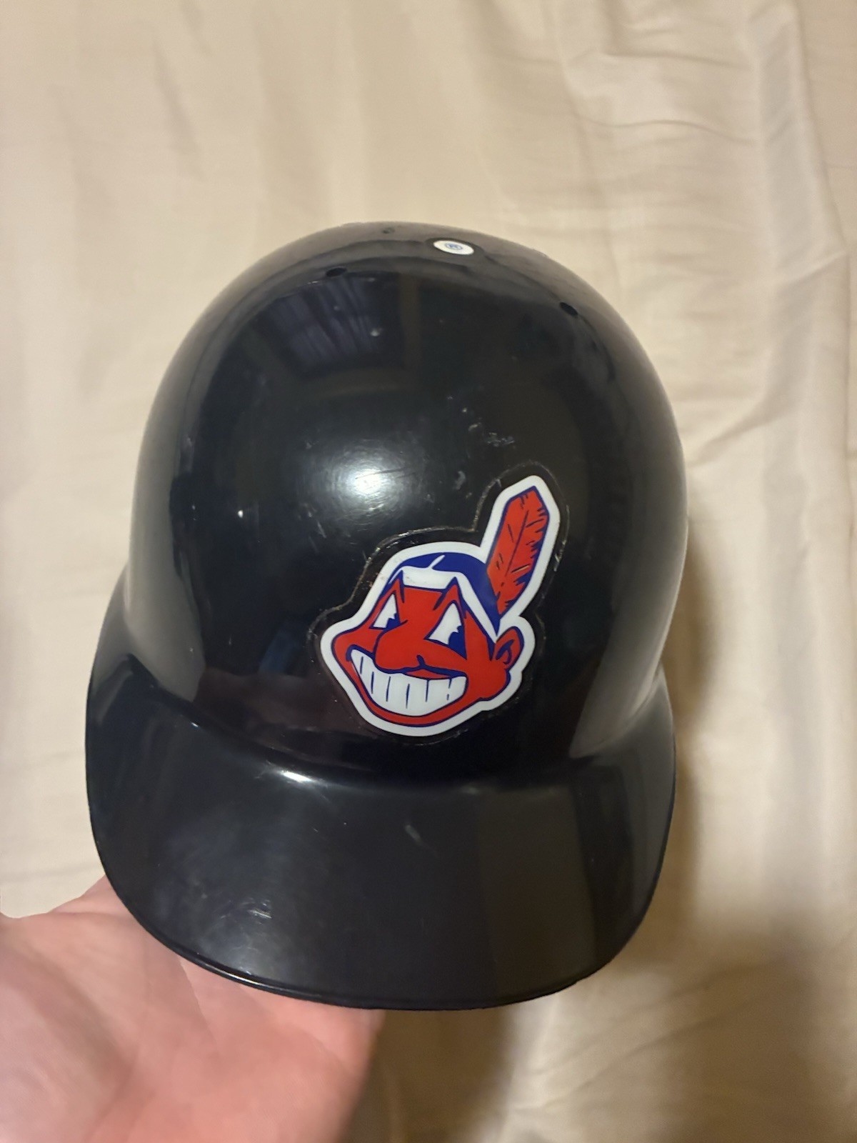 Vintage Cleveland Indians Batting Helmet ABC Double Flap Team Used Official MLB