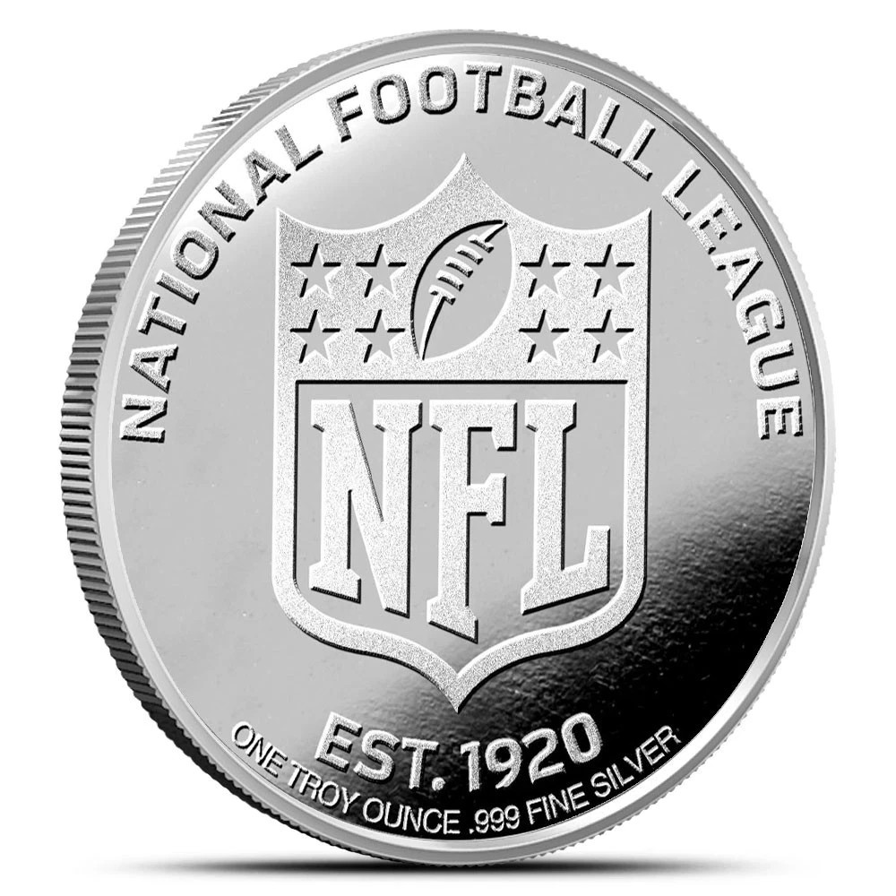 1 oz NFL Green Bay Packers Silver Round (BU)