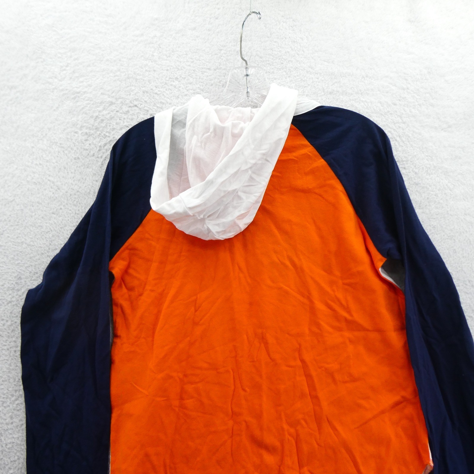 G-III 4Her Shirt Women Medium Detroit Tigers Navy White Orange Hoodie Raglan MLB