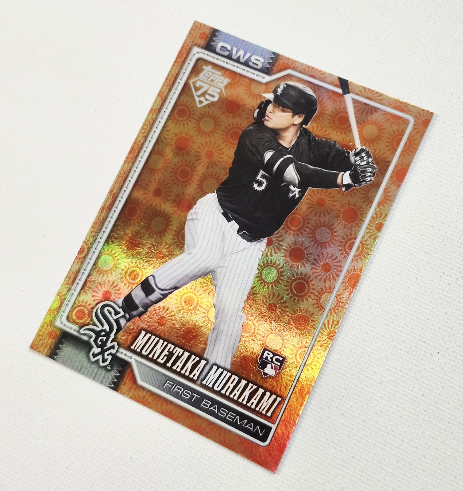 2026 Topps Series 2 Munetaka Murakami RC #503 – Orange Holiday Sun Foil