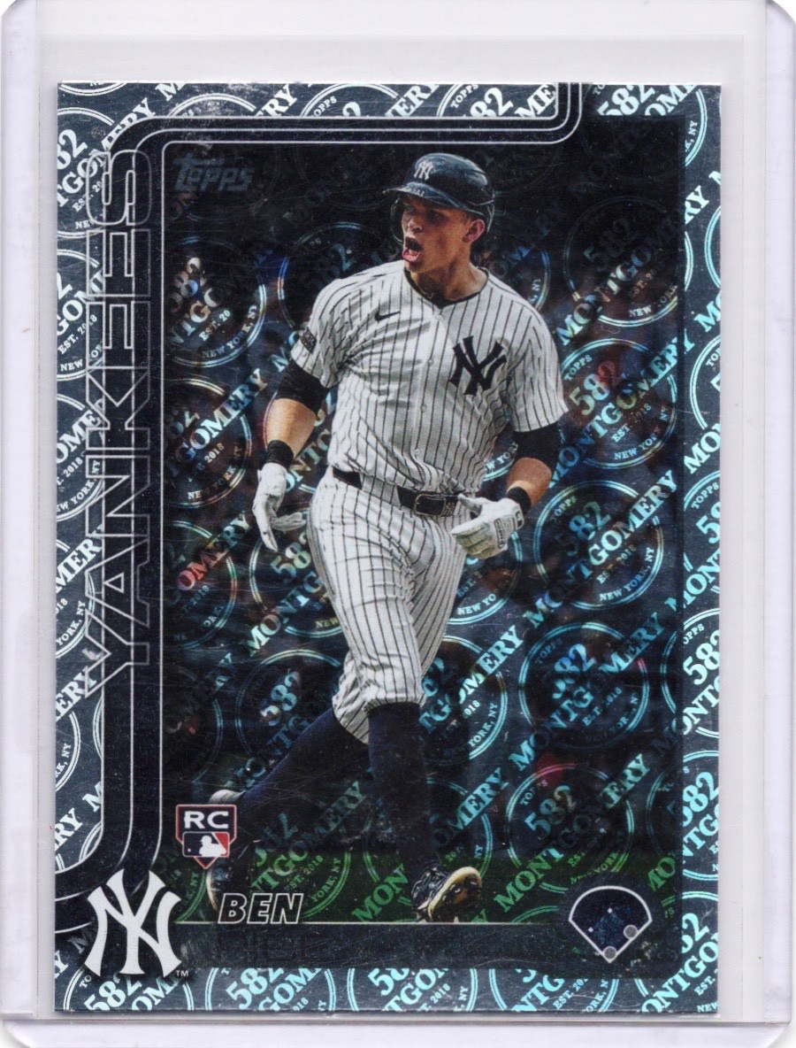 2025 Topps Ben Rice RC 582 Montgomery Club Rookie #337 New York Yankees
