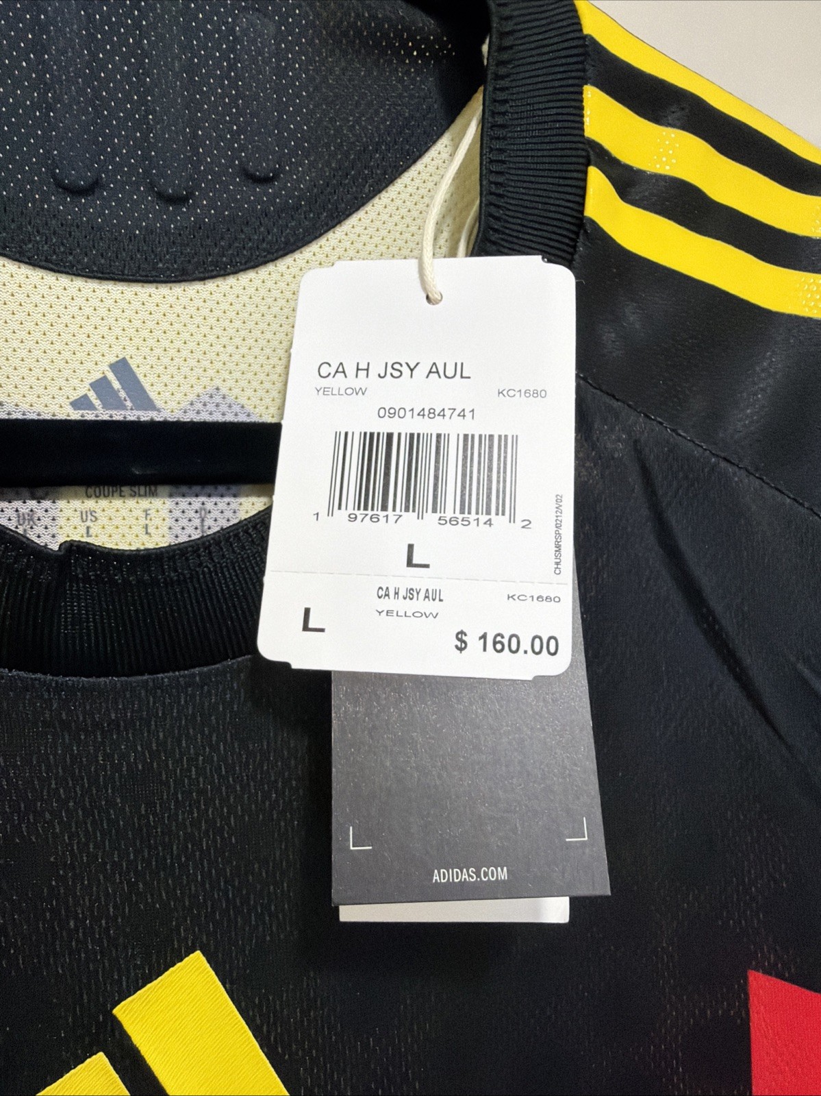 Fidalgo #8 Mens LARGE Adidas Club America Authentic Patrio Mexican Home Jersey