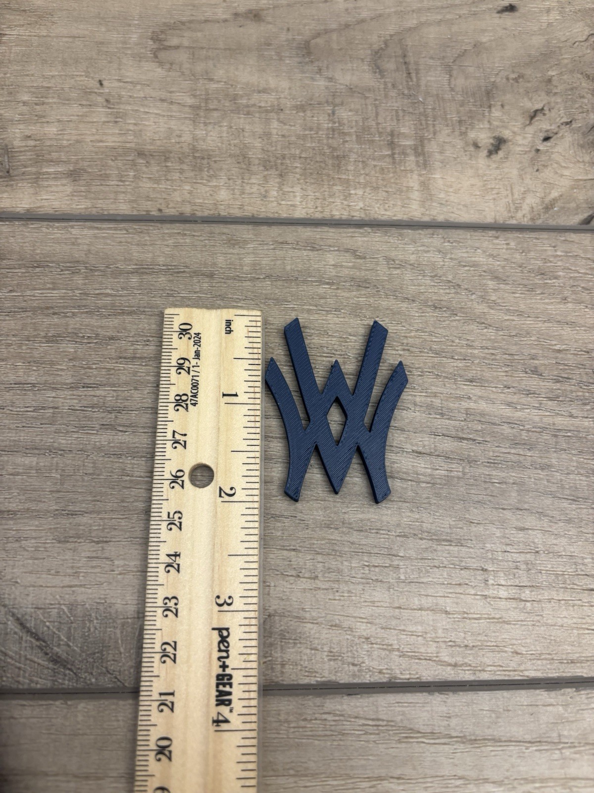 West Virginia Full Size Raised 3-D Batting Helmet Logo. 2” Tall. See Details!