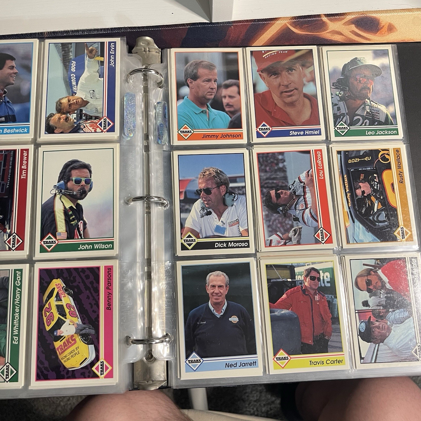 Vinatage 90s Nascar Racing Cards Binder Full