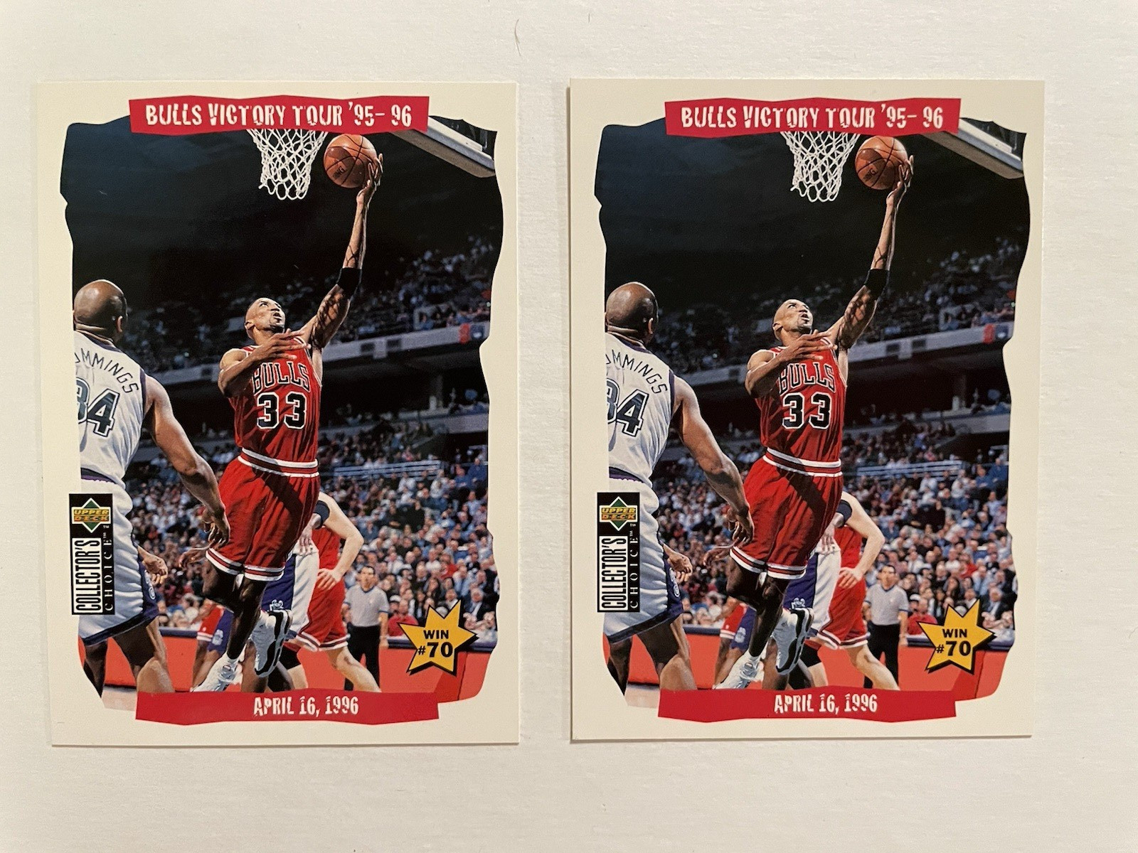 Scottie Pippen 20 Card Lot, Various Years and Sets, Inserts and Base, Bulls HOF