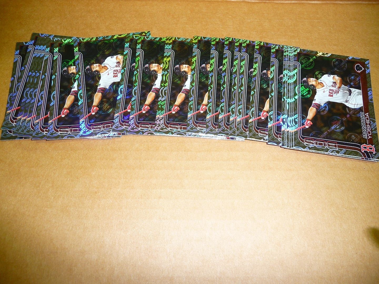2025 Topps 582 MONTGOMERY CLUB FOIL LOT OF 33 MASATAKA YOSHIDA RED SOX #324