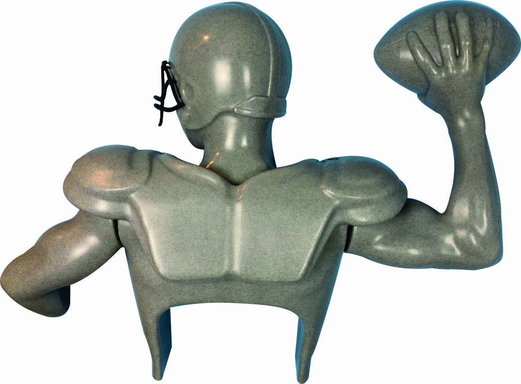 Premium Football Display, Wall Hanging Statue Display, Jersey Frame Alternative