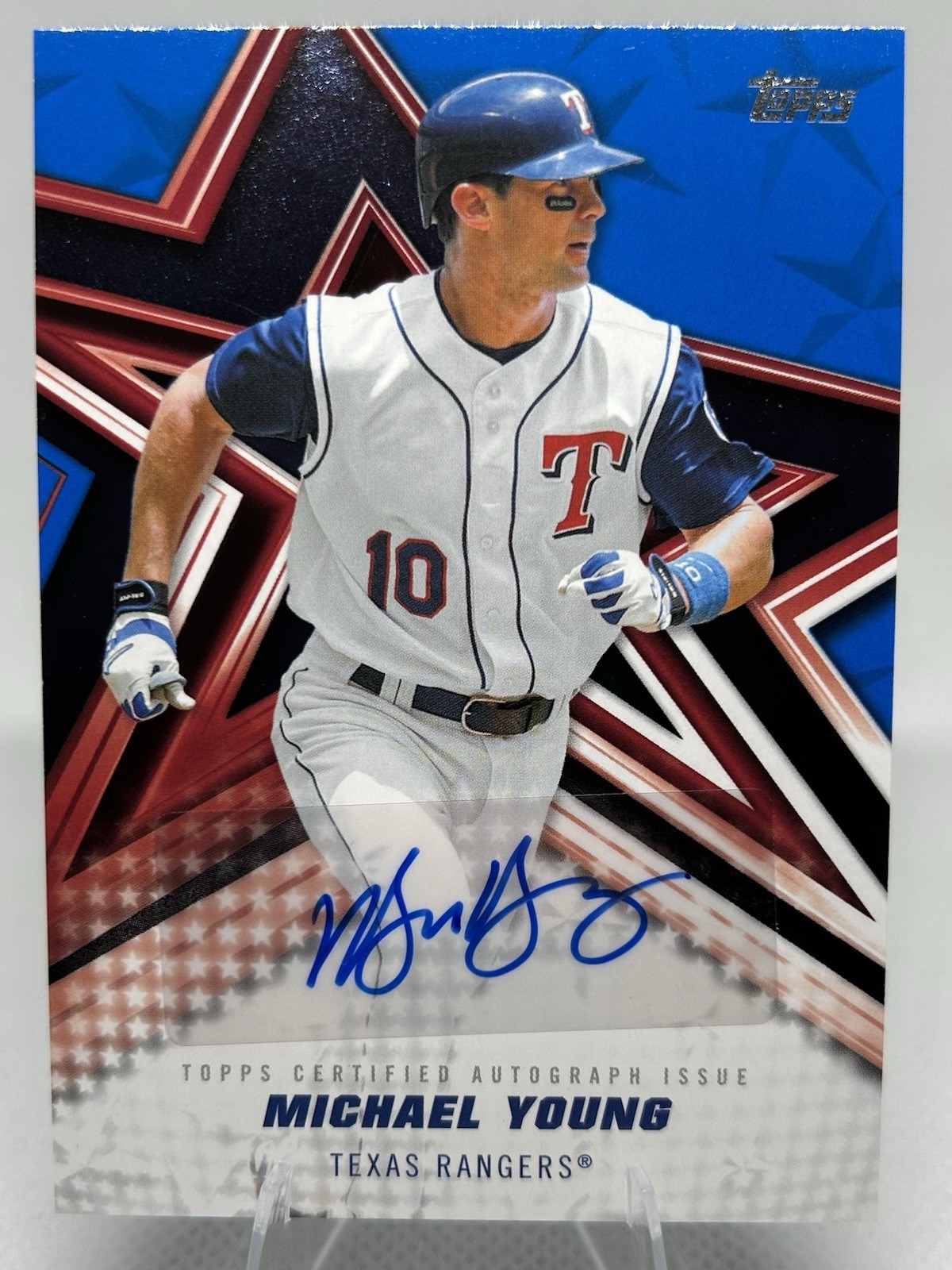 Michael Young – Baseball Stars Auto Blue /150 – 2026 Topps Series 2 #BSA2-MY