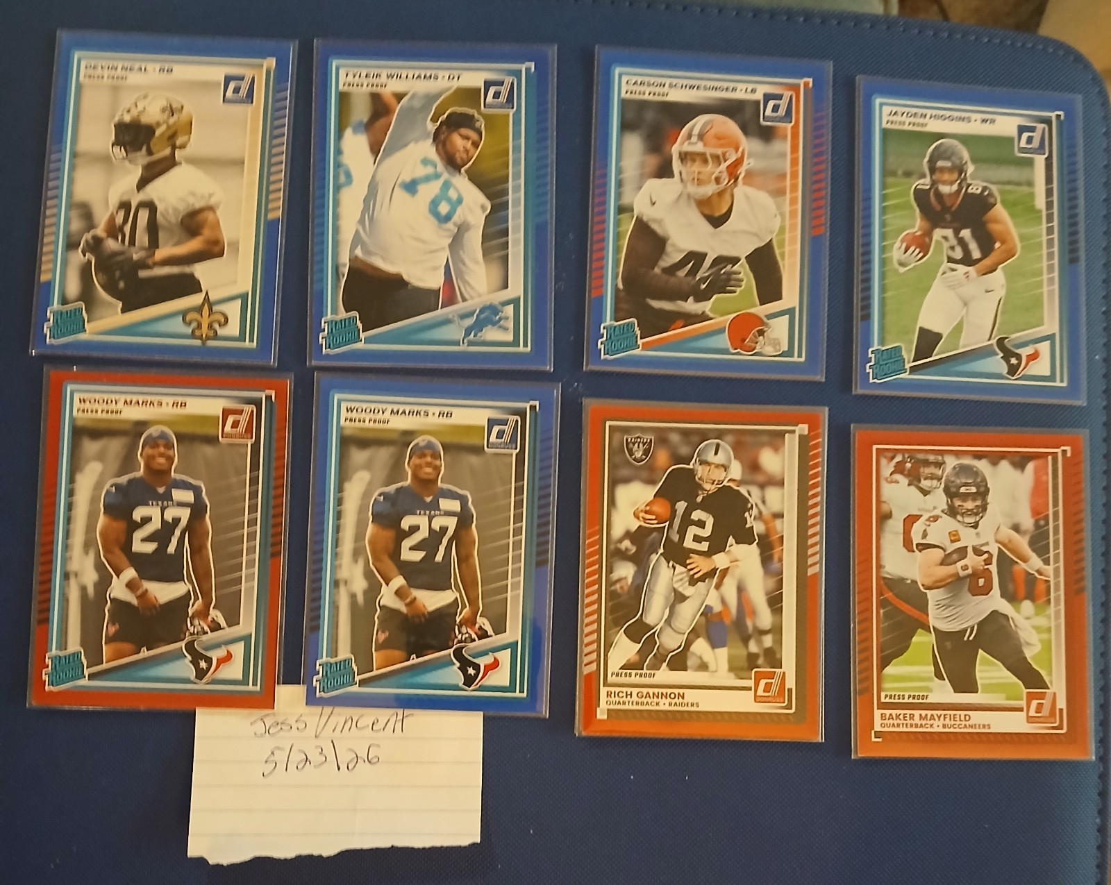 Donruss/Panini Select 2025 145 Football Card Lot. Less Than .50 Cents Per Card