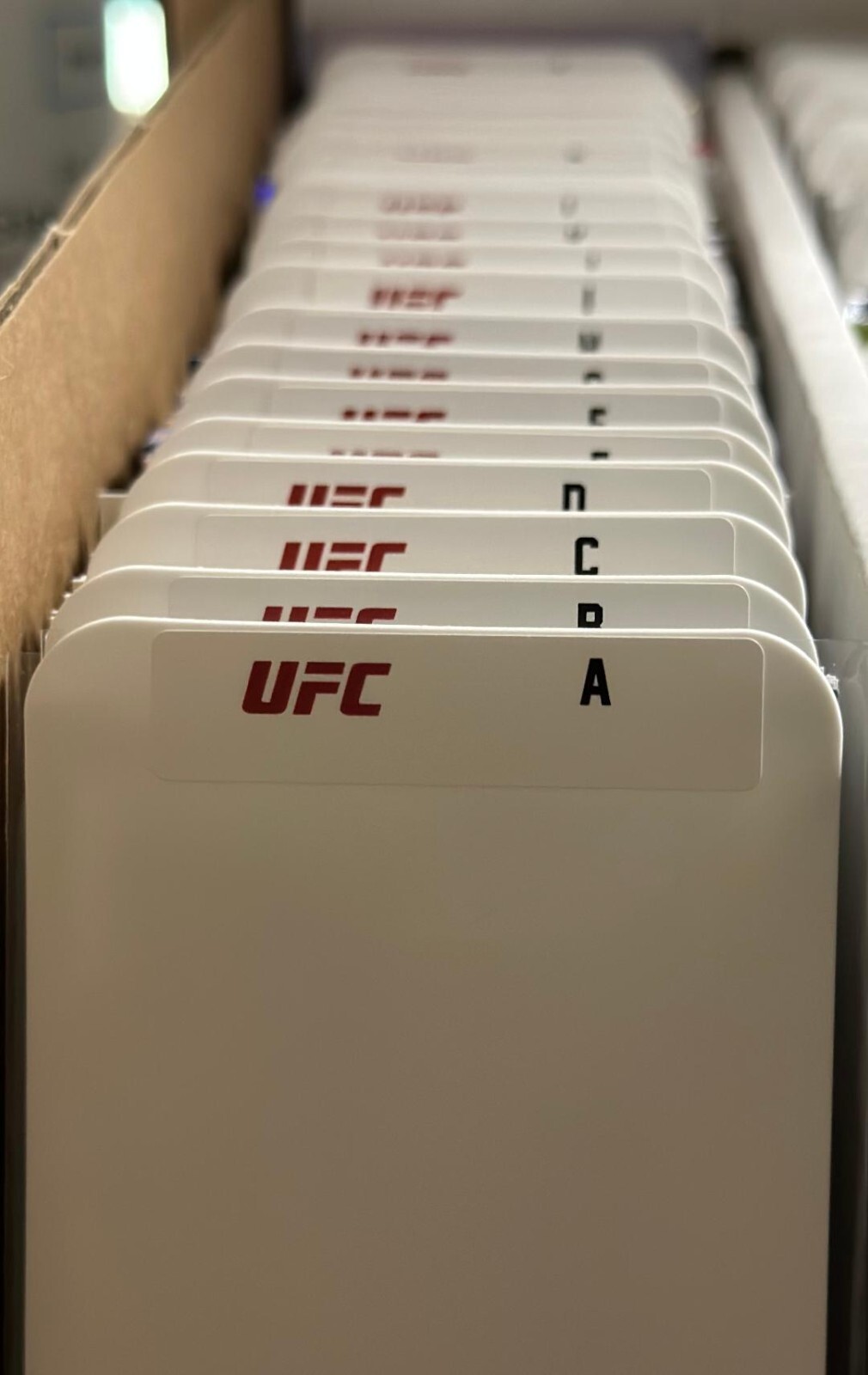 (26) STANDARD Sports Card Dividers with 26 FREE UFC A-Z Labels Set