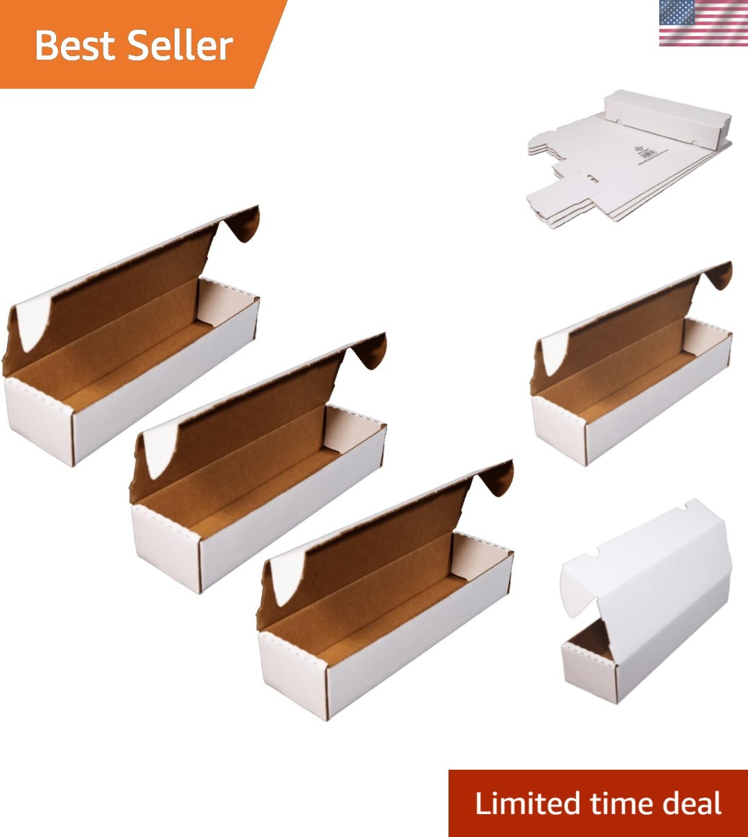 Collectible Card Storage Box Set – 3-Pack, 800-Count, White, Durable Design